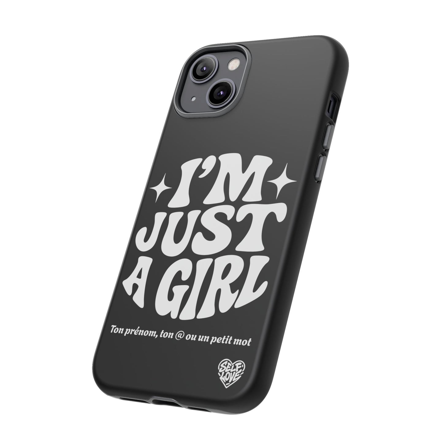 Im Just A Girl - Coque iPhone (noir)
