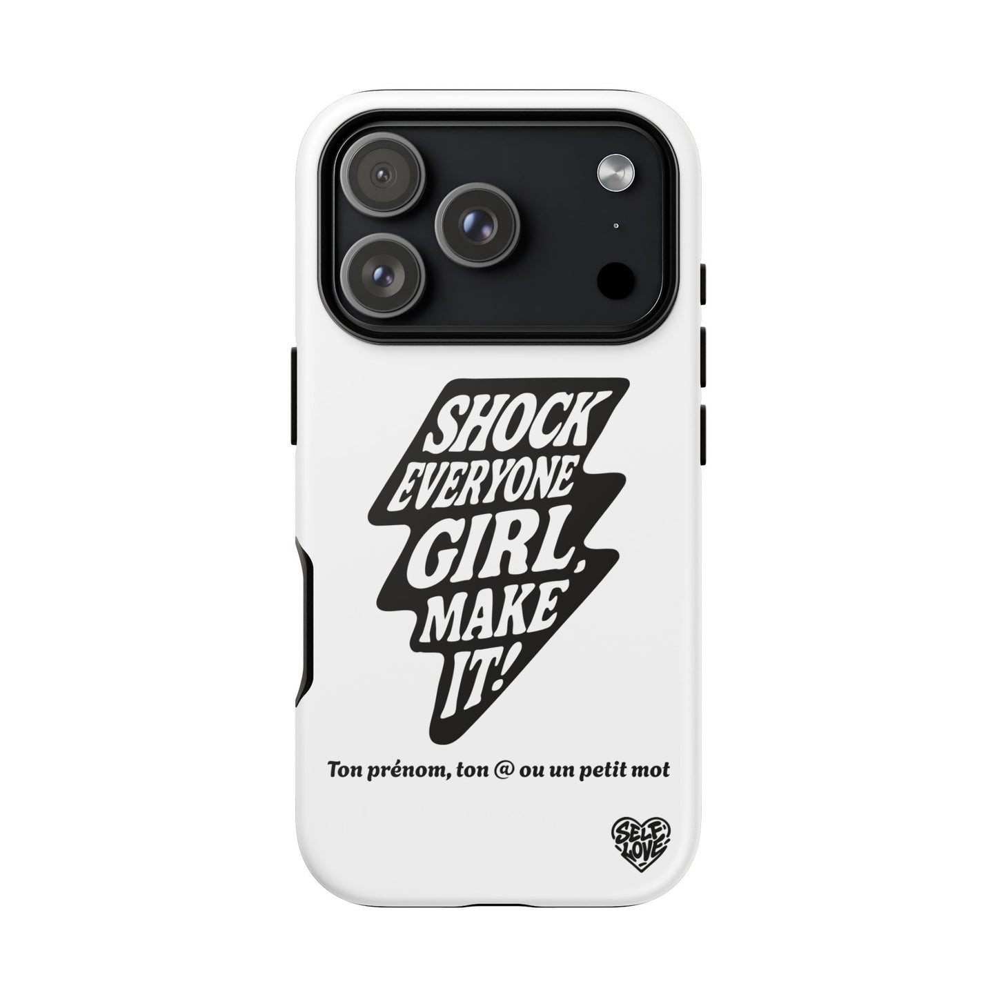 Shock Everyone - Coque iPhone (blanc)