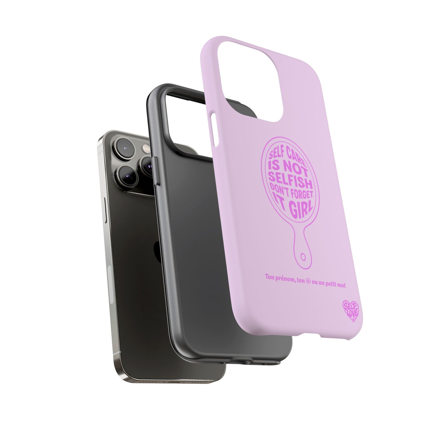 Self Care - Coque iPhone (rose)