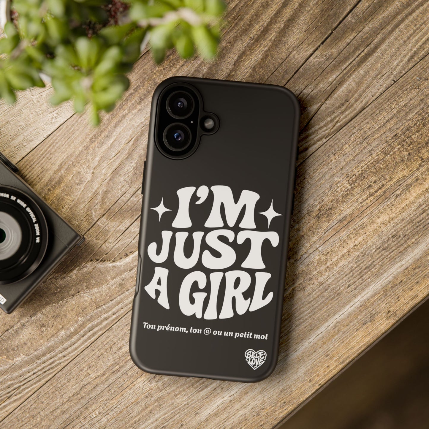 Im Just A Girl - Coque iPhone (noir)