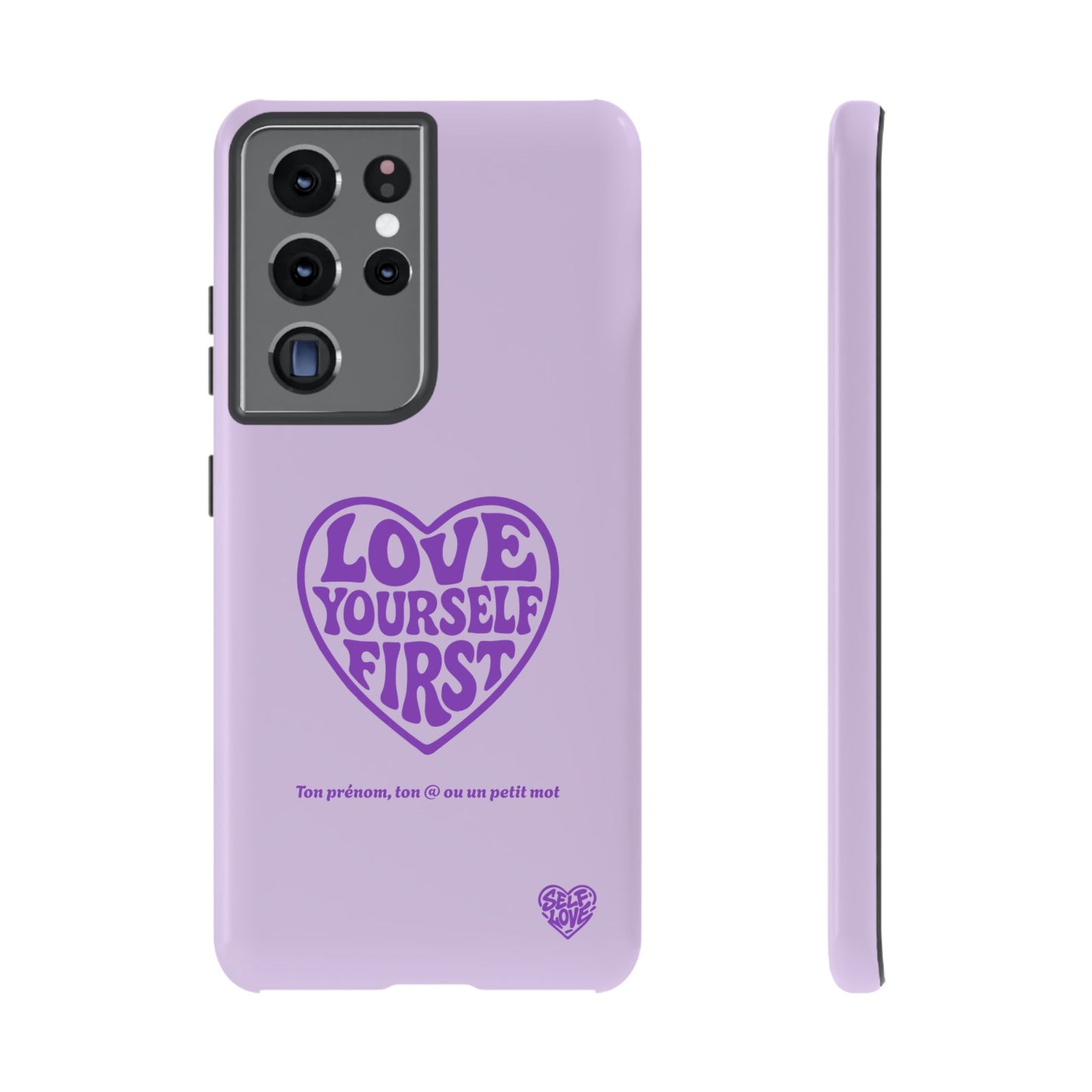 Love Yourself First - Coque Samsung (violet)