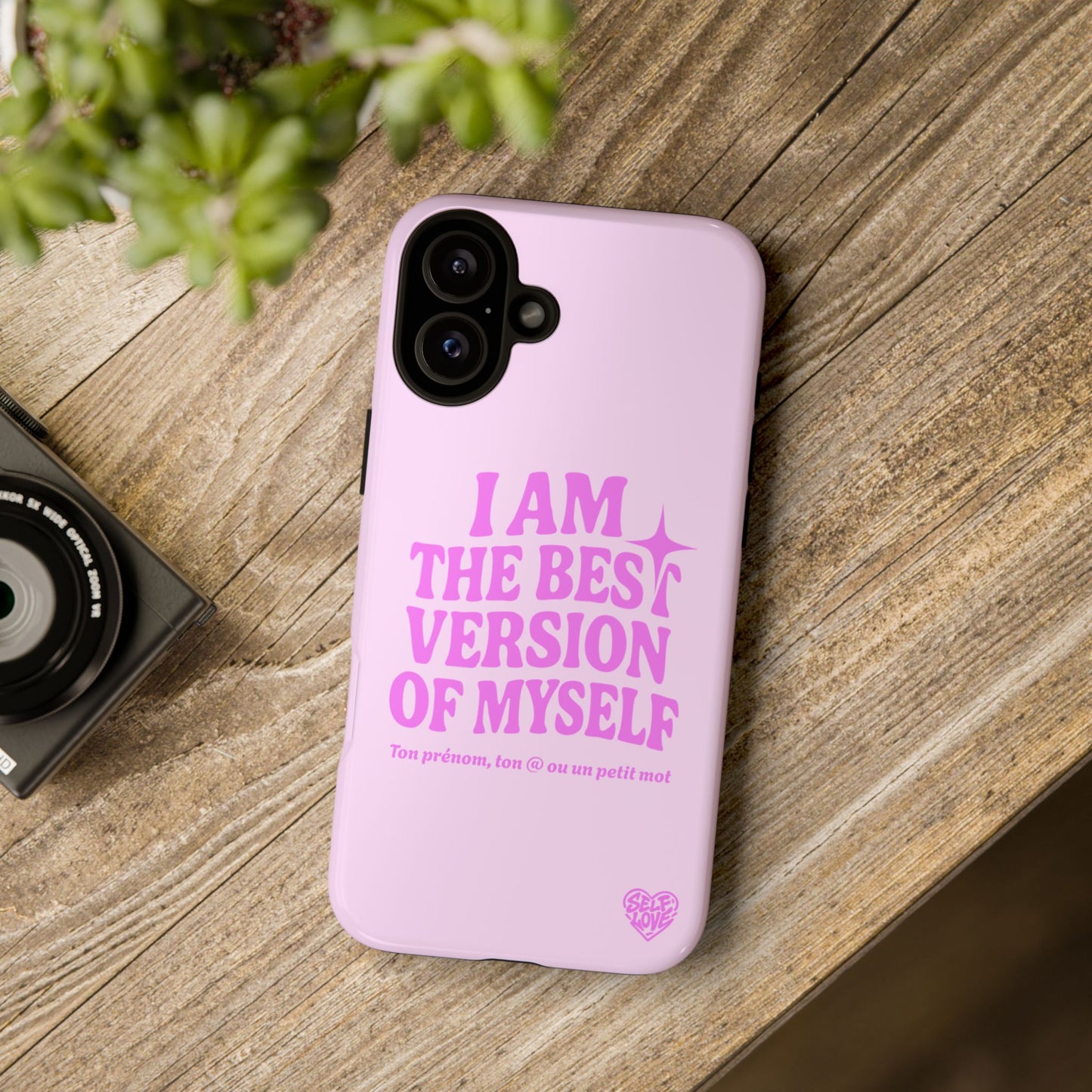 I Am The Best Version Of Myself - Coque iPhone (rose)