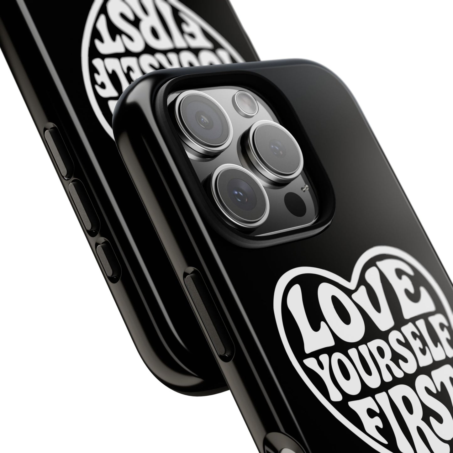 Love Yourself First - Coque iPhone (noir)