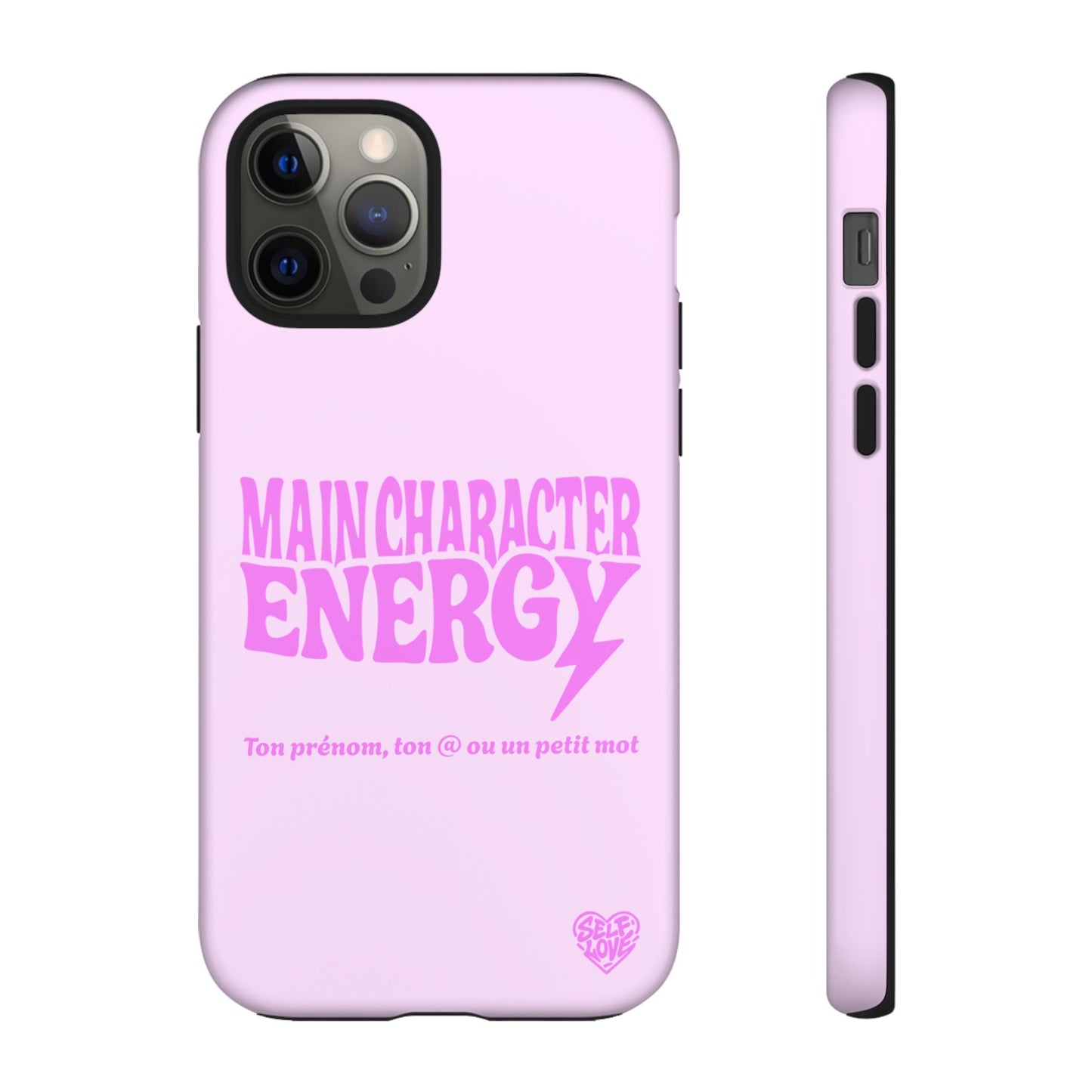 Main Character Energy - Coque iPhone (rose)