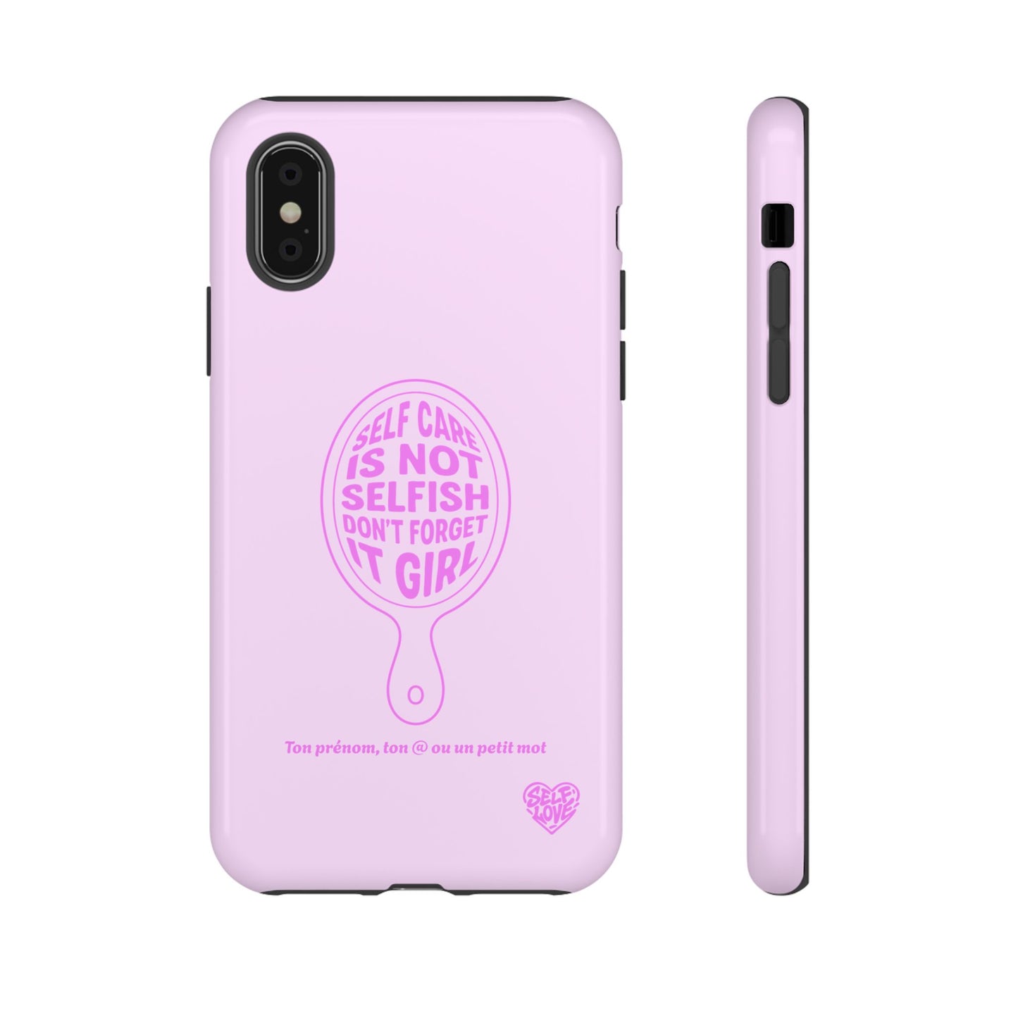 Self Care - Coque iPhone (rose)