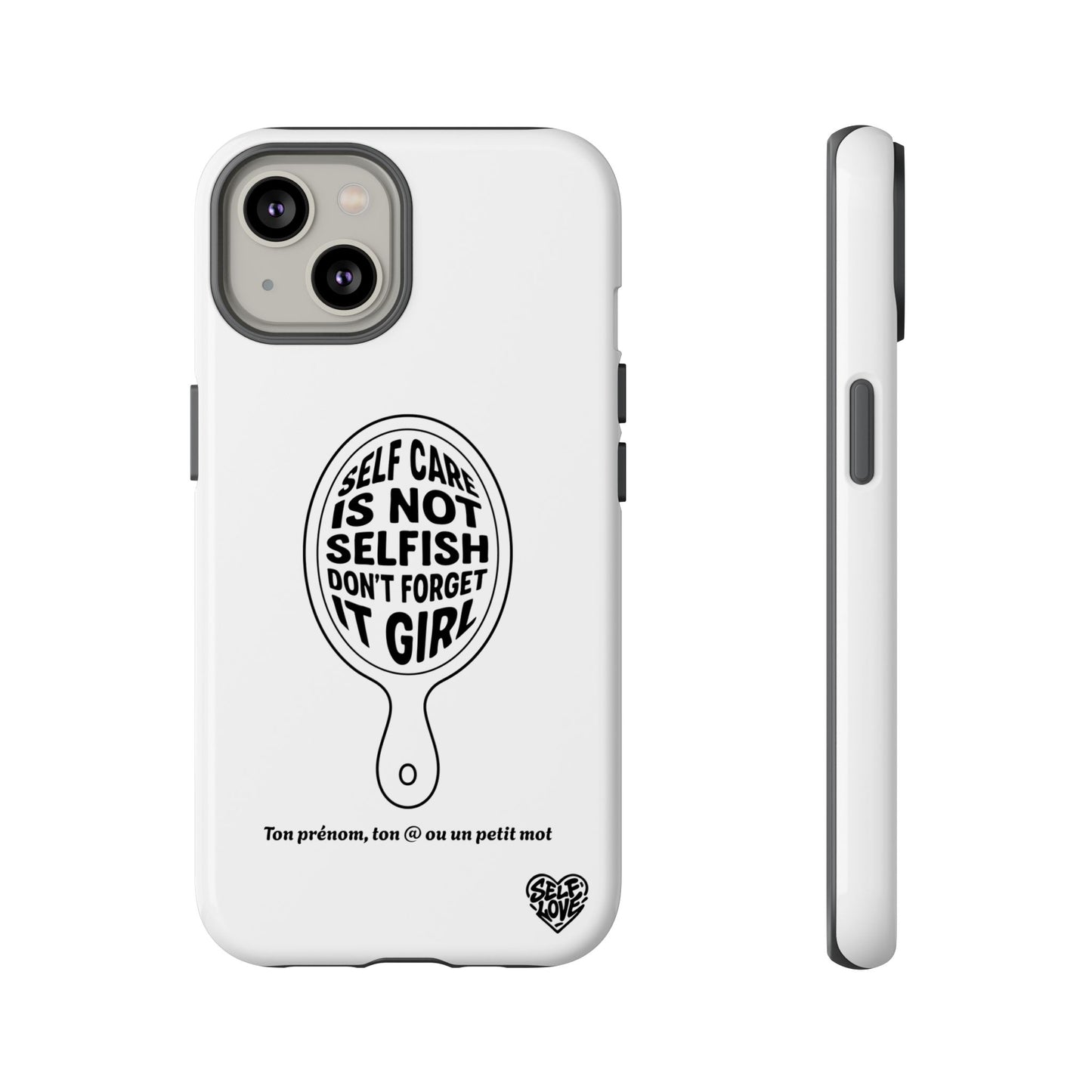 Self Care - Coque iPhone (blanc)