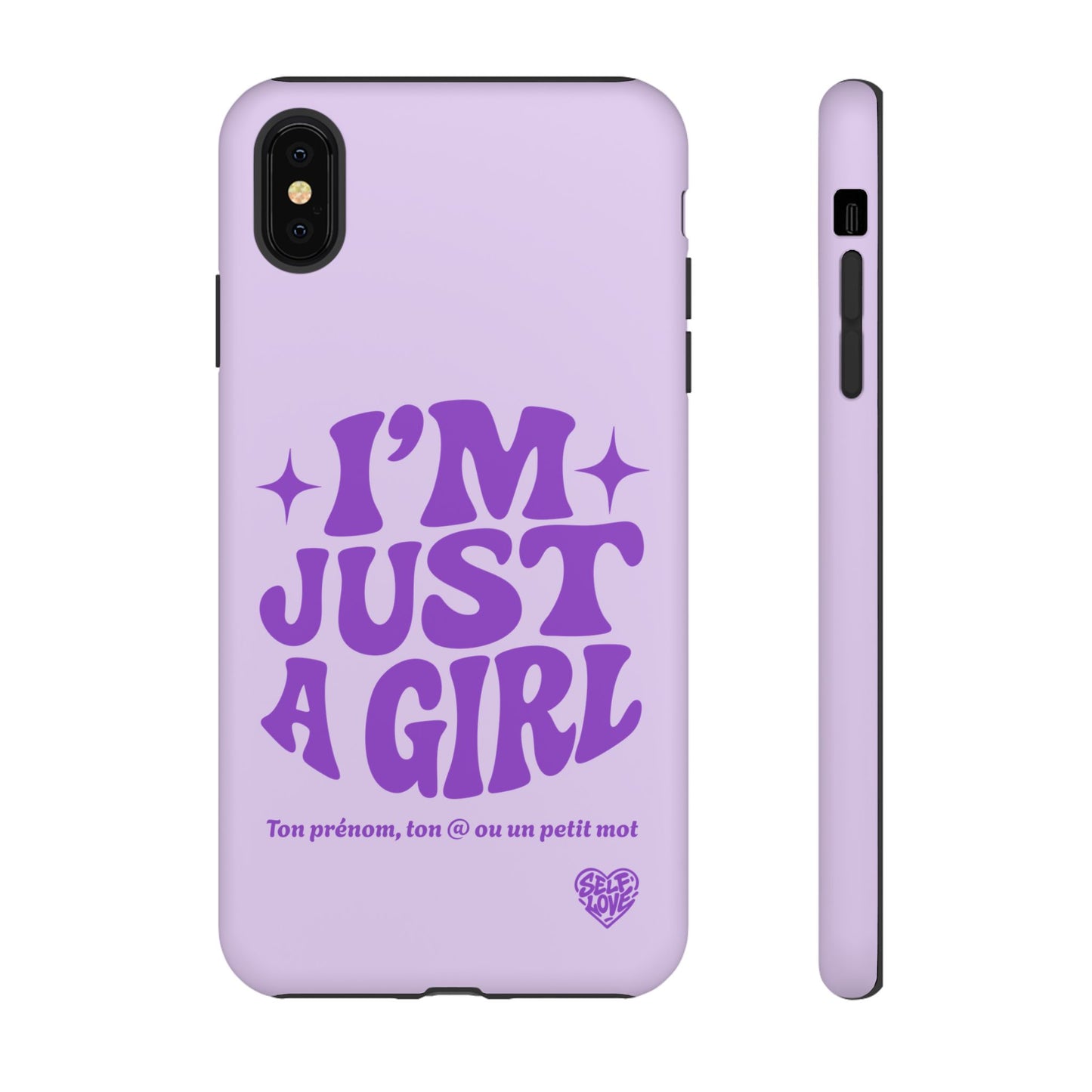 Im Just A Girl - Coque iPhone (violet)
