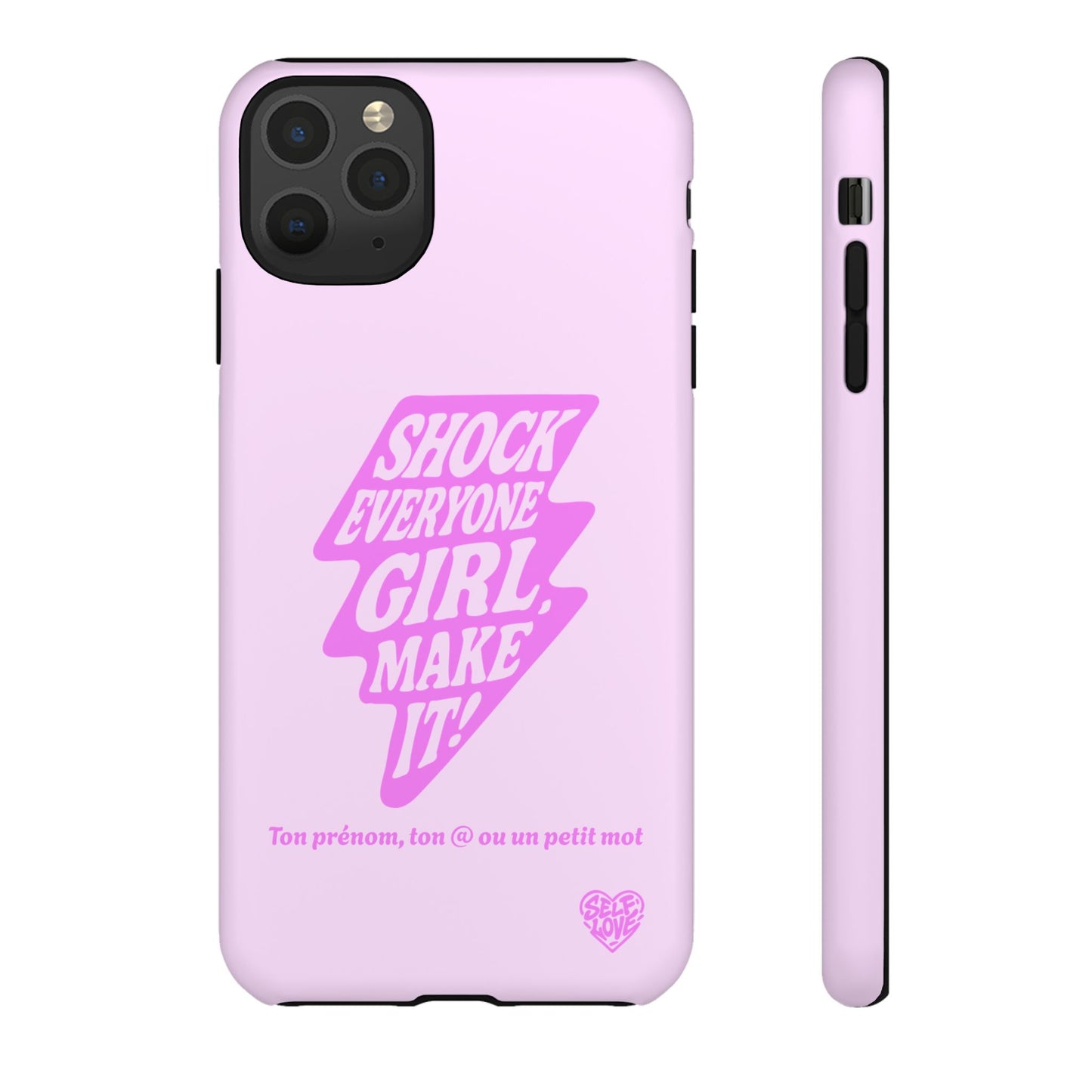 Shock Everyone - Coque iPhone (rose)