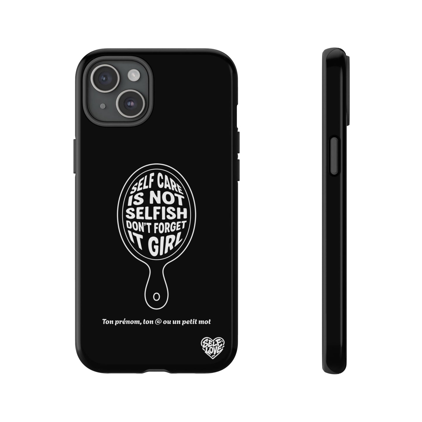 Self Care - Coque iPhone (noir)