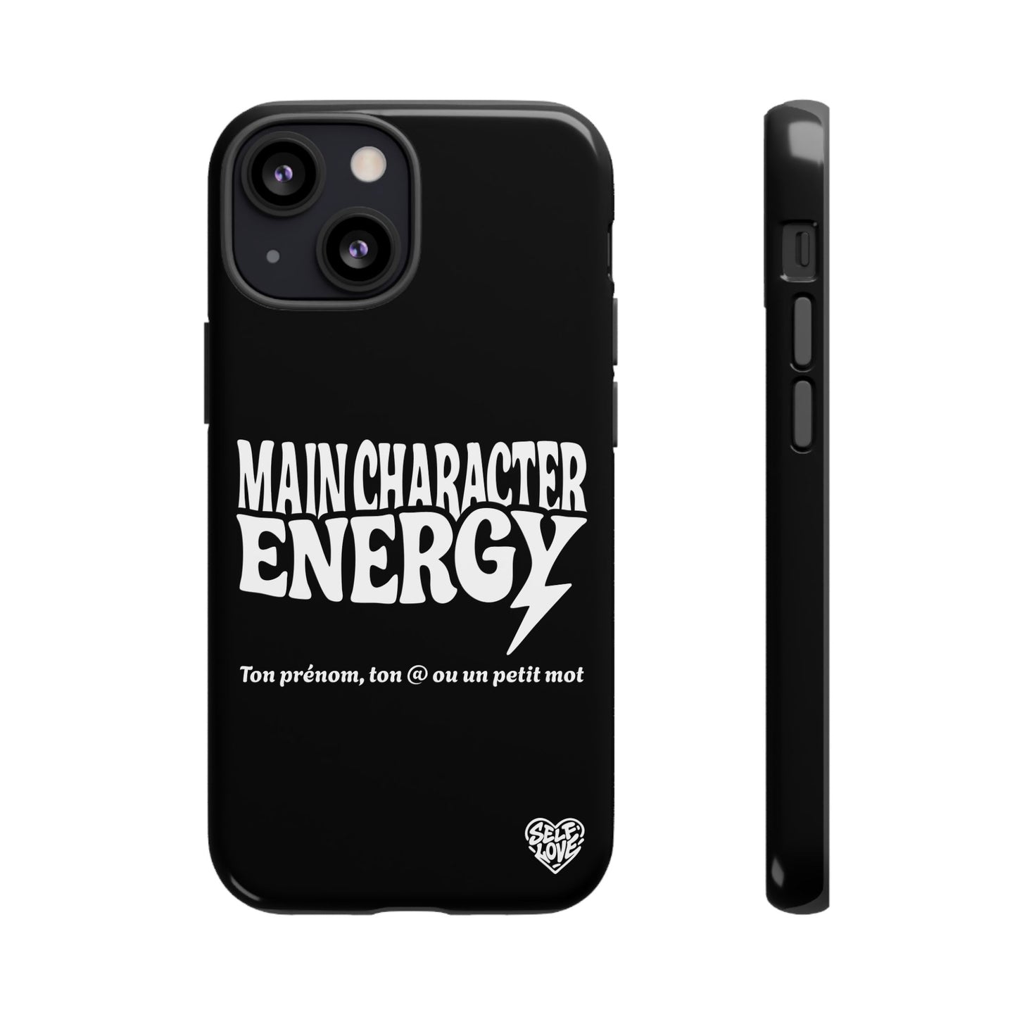 Main Character Energy - Coque iPhone (noir)