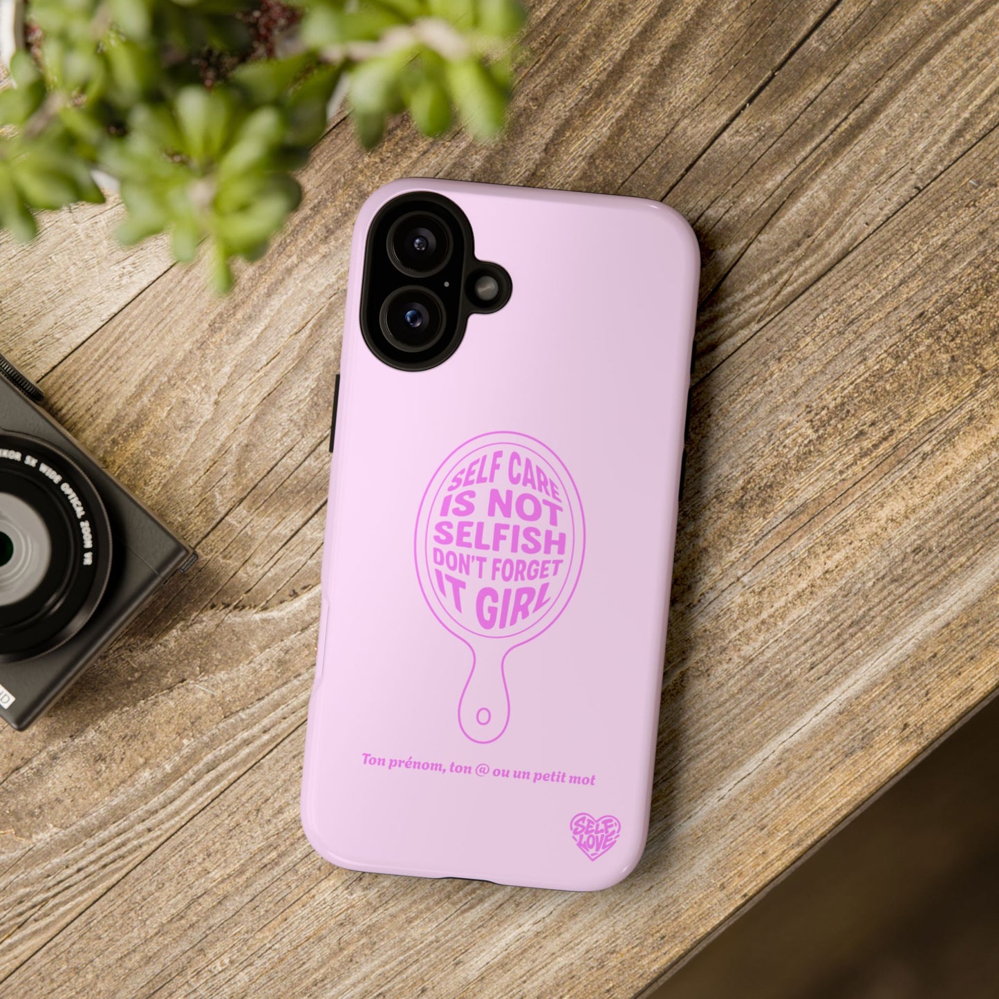Self Care - Coque iPhone (rose)