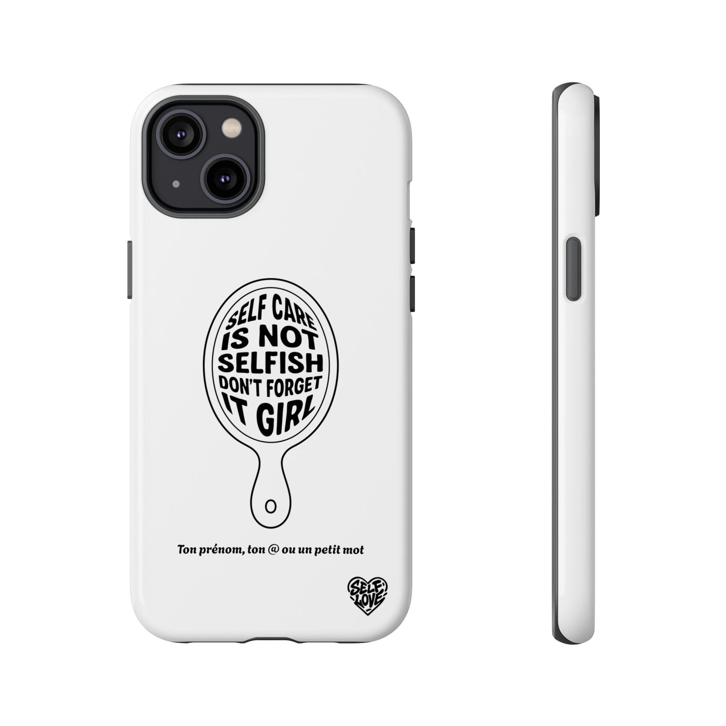 Self Care - Coque iPhone (blanc)