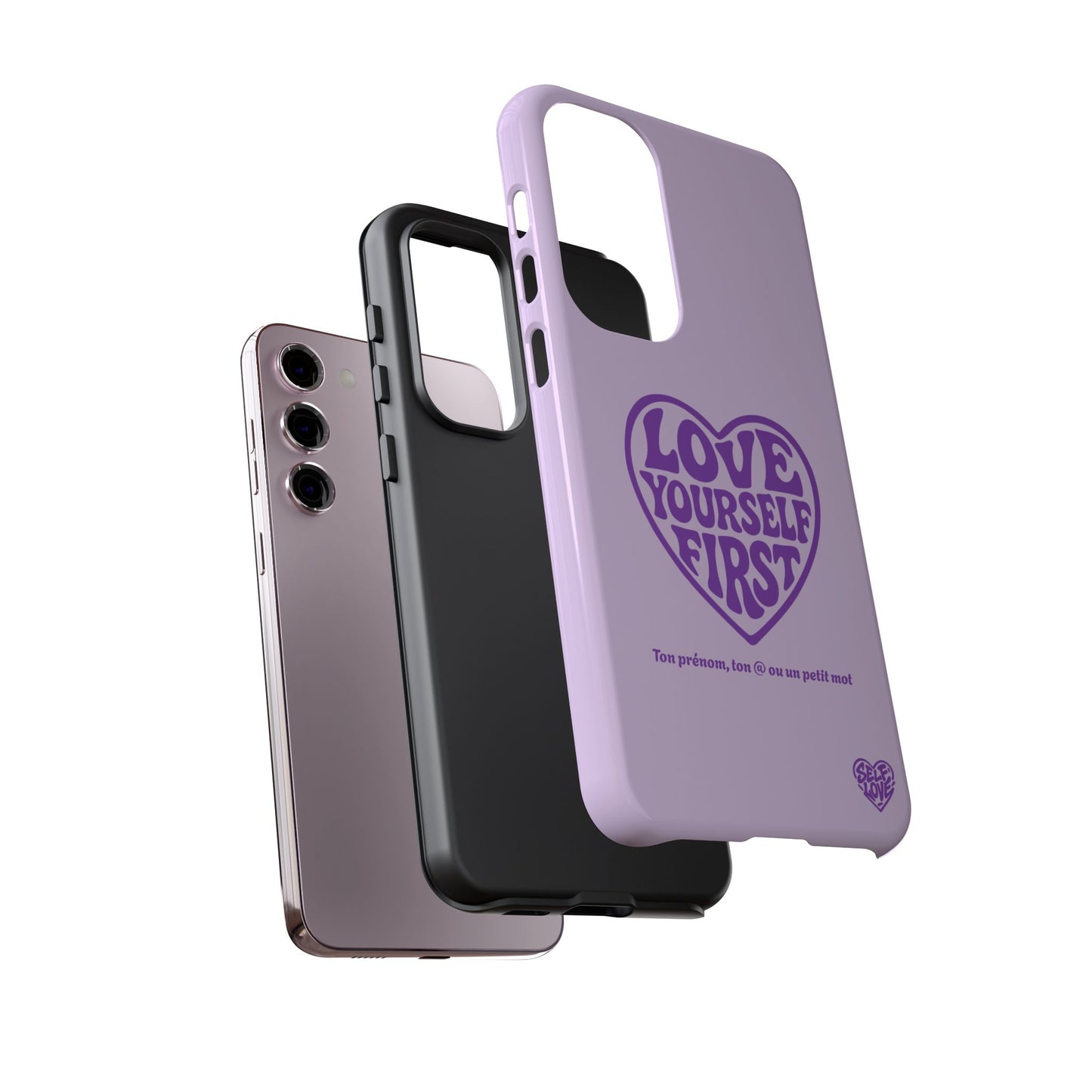 Love Yourself First - Coque Samsung (violet)