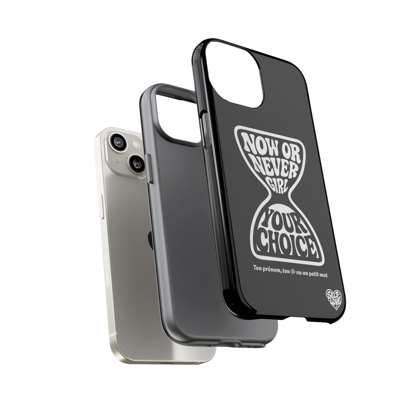 Now Or Never Girl - Coque iPhone (noir)