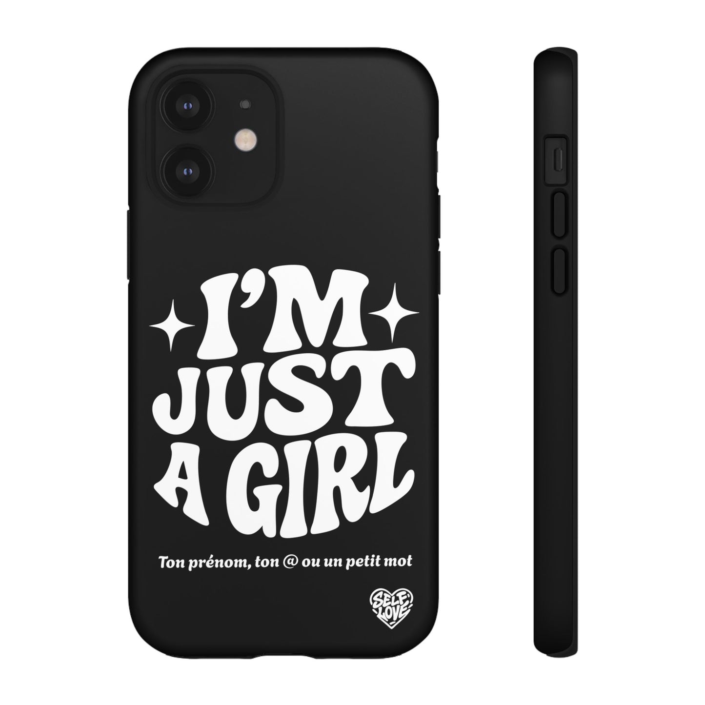Im Just A Girl - Coque iPhone (noir)