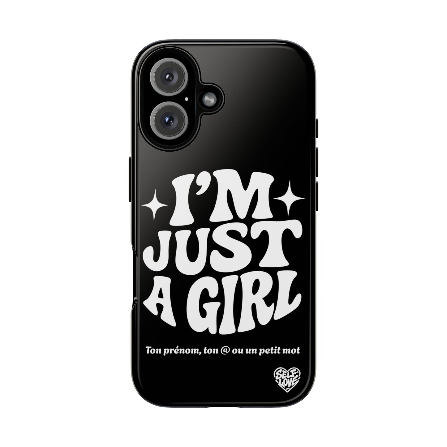 Im Just A Girl - Coque iPhone (noir)