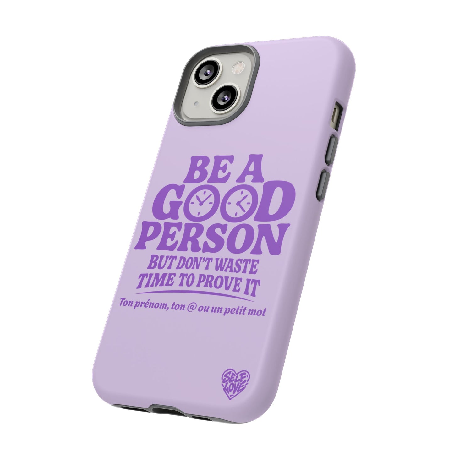 Be A Good Person - Coque iPhone (violet)