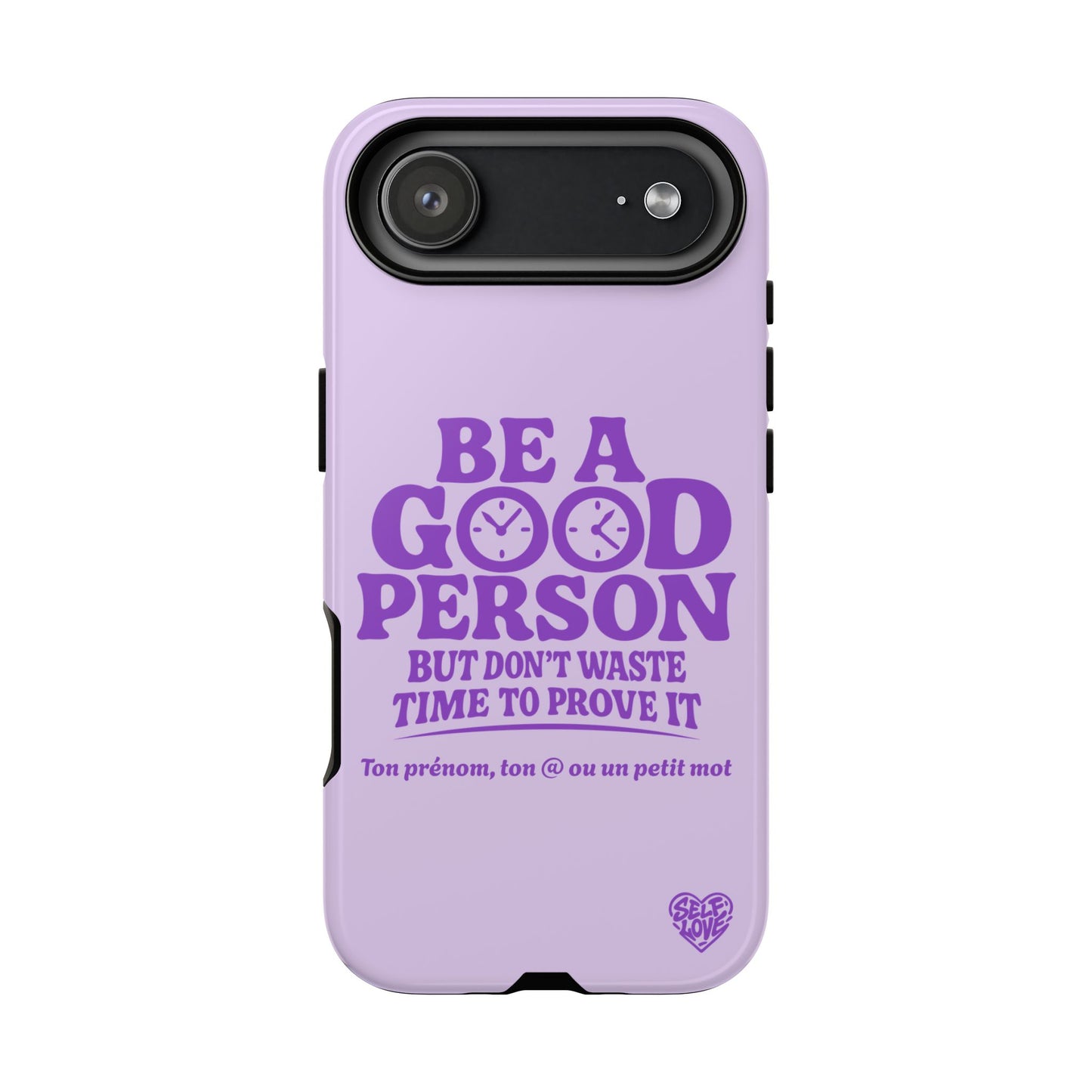 Be A Good Person - Coque iPhone (violet)