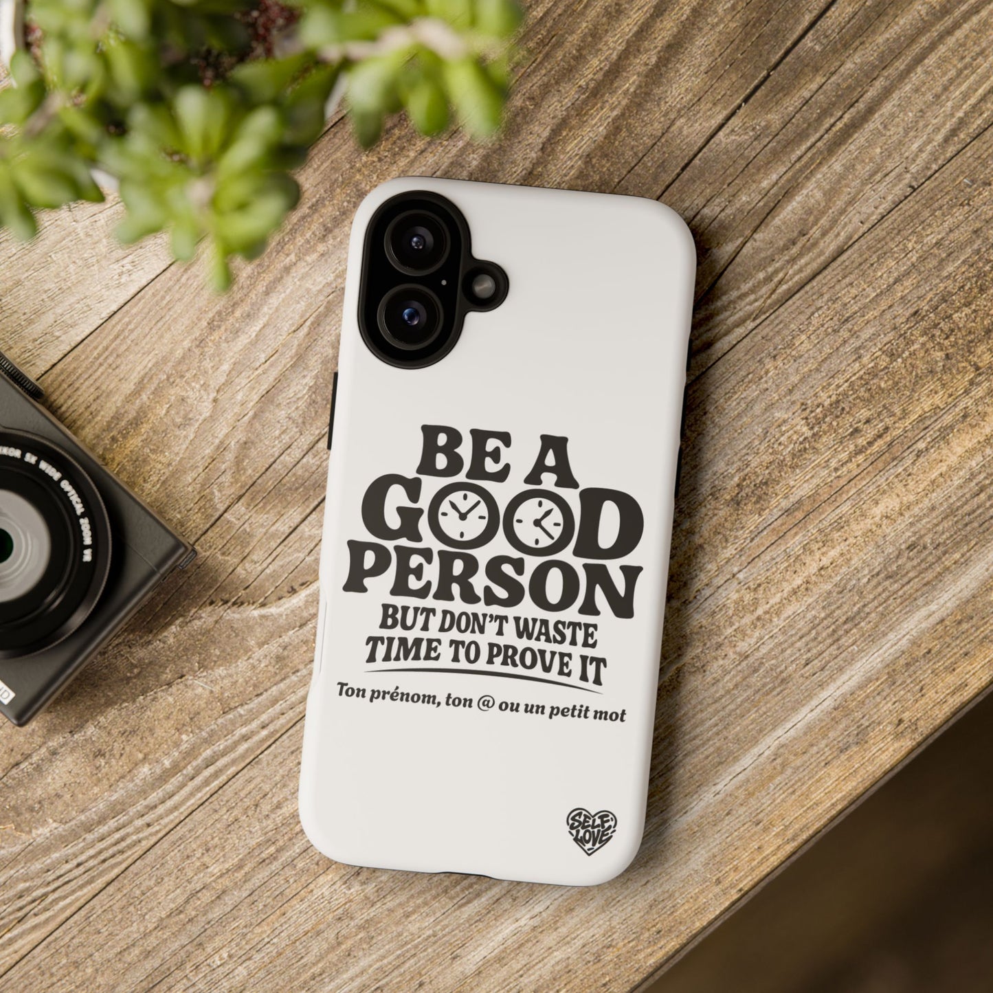Be A Good Person - Coque iPhone (blanc)