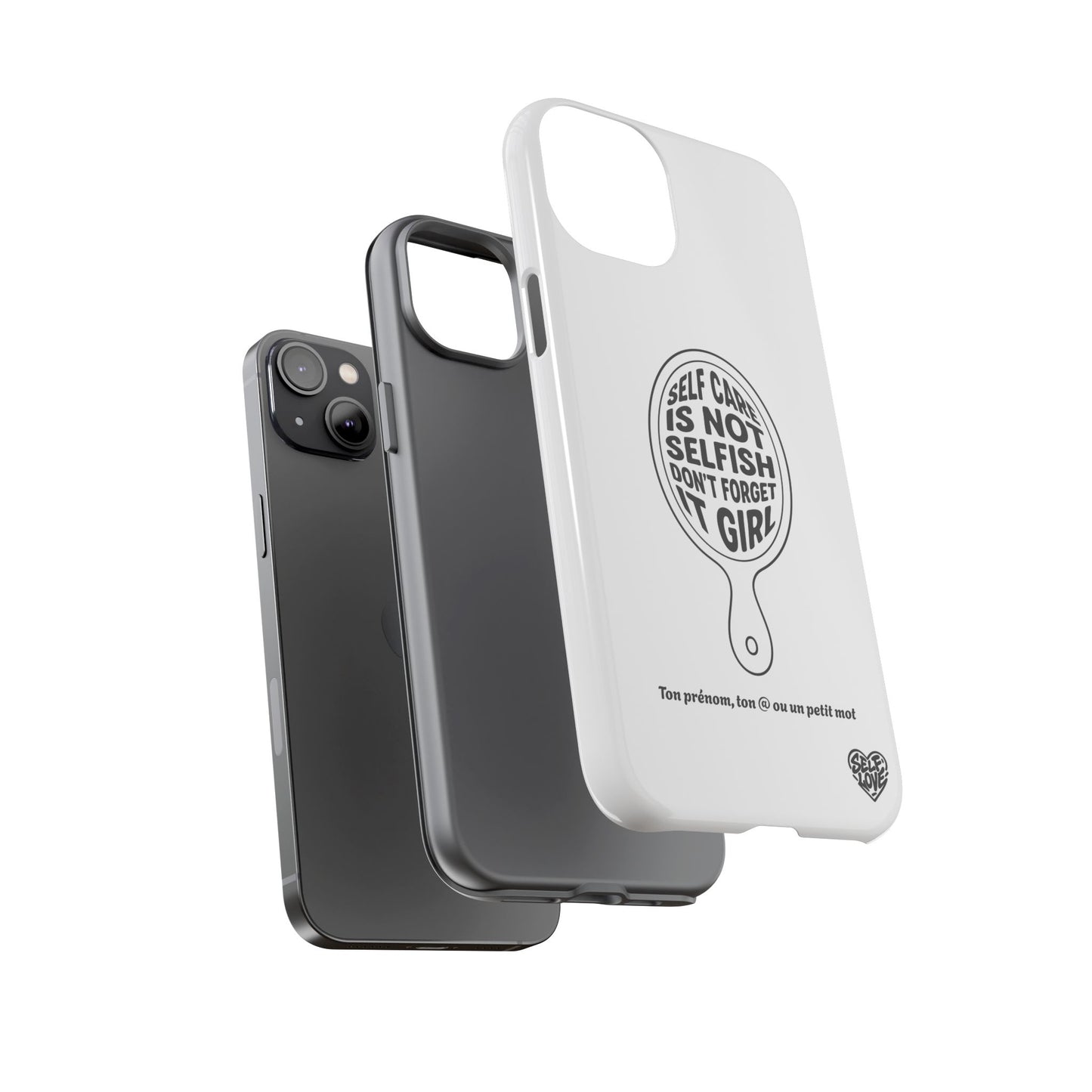 Self Care - Coque iPhone (blanc)