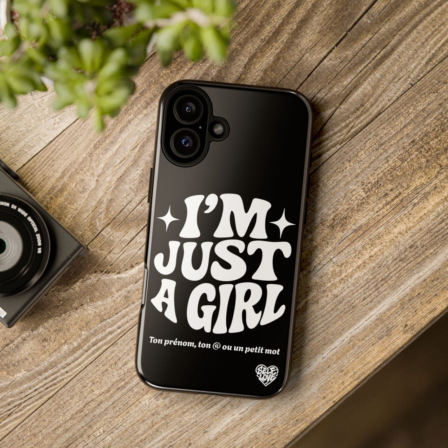 Im Just A Girl - Coque iPhone (noir)