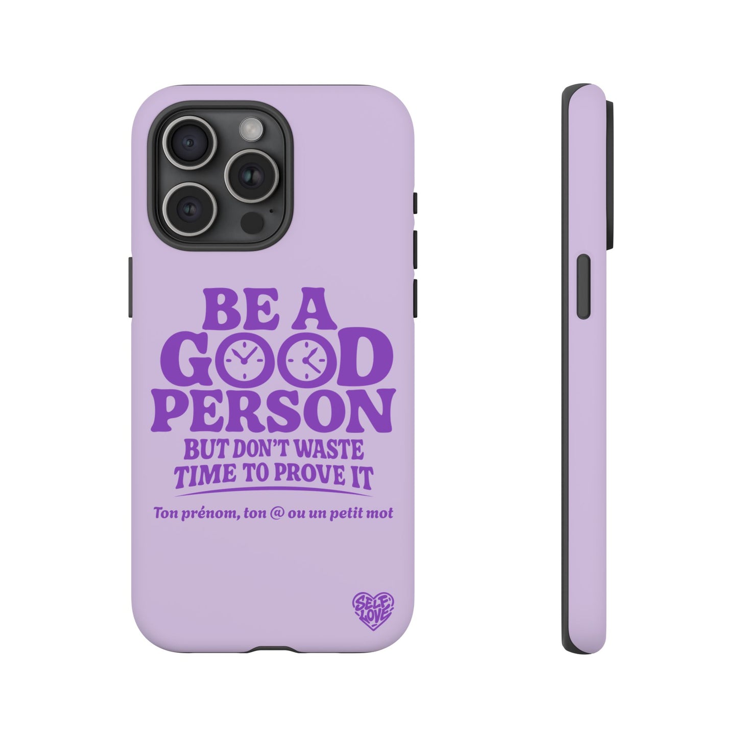 Be A Good Person - Coque iPhone (violet)