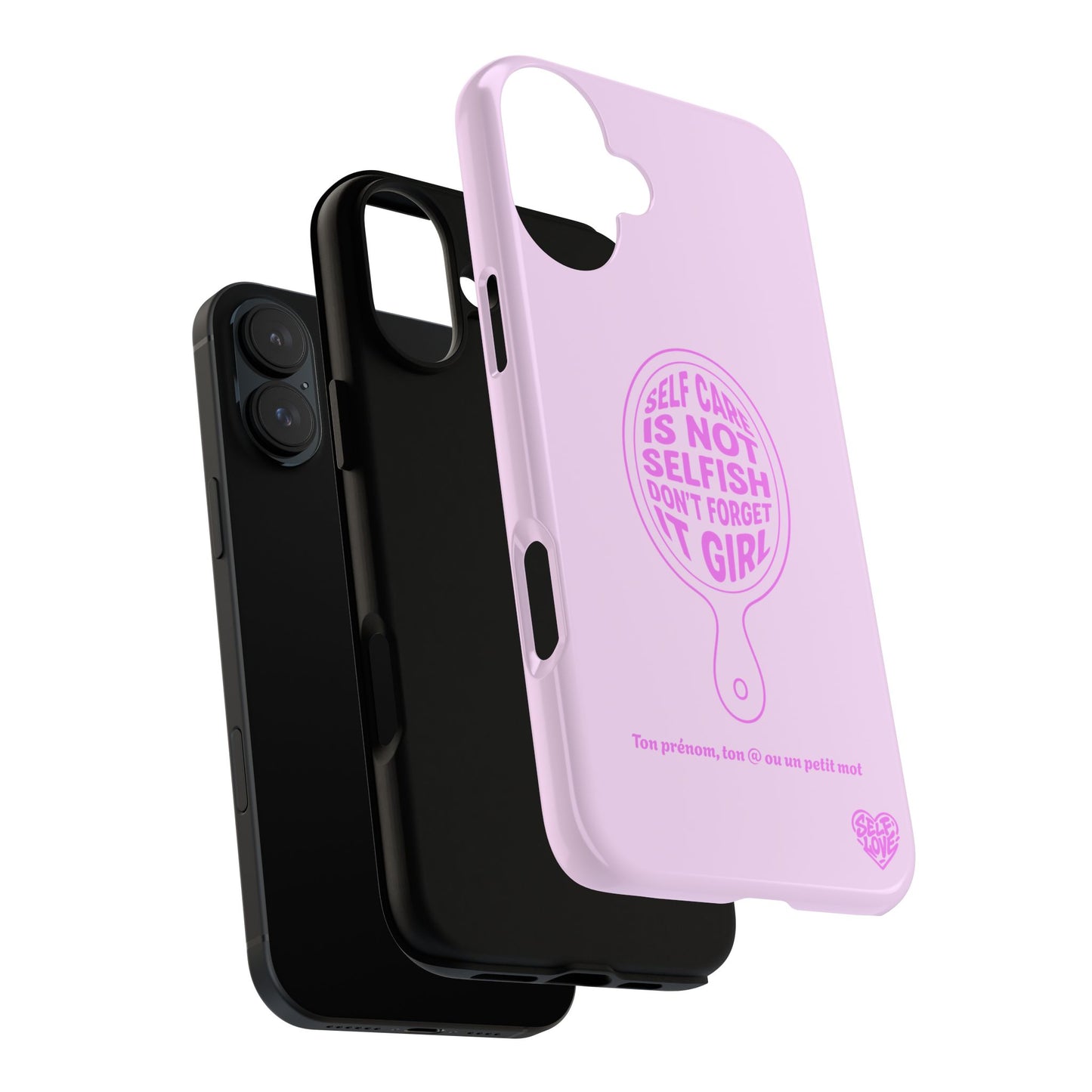 Self Care - Coque iPhone (rose)
