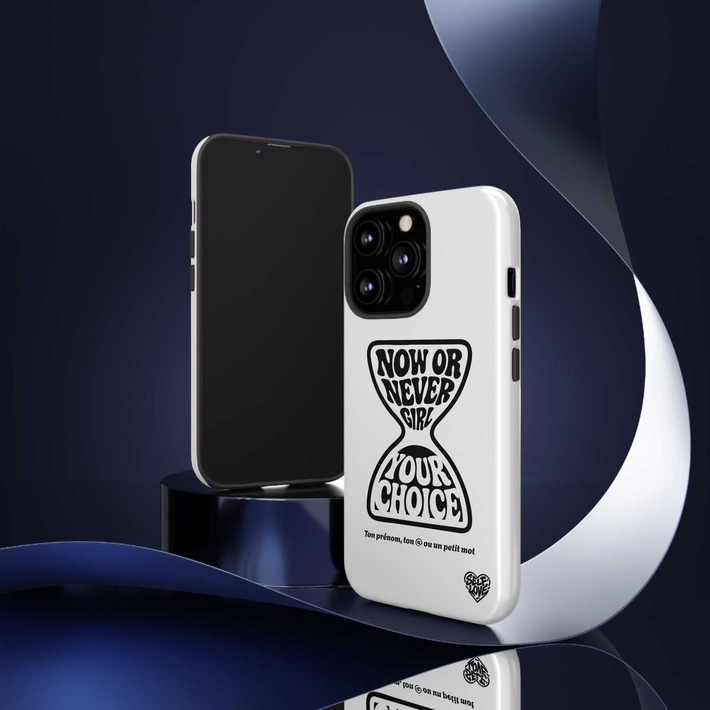 Now Or Never Girl - Coque iPhone (blanc)