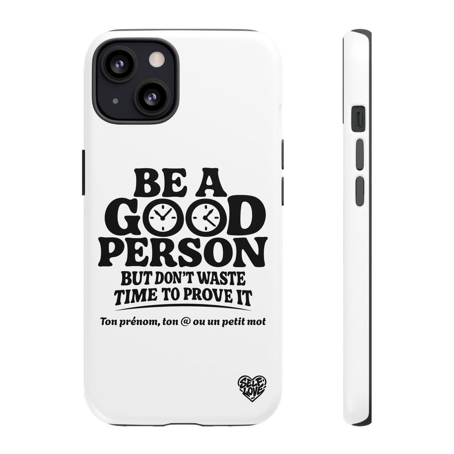 Be A Good Person - Coque iPhone (blanc)