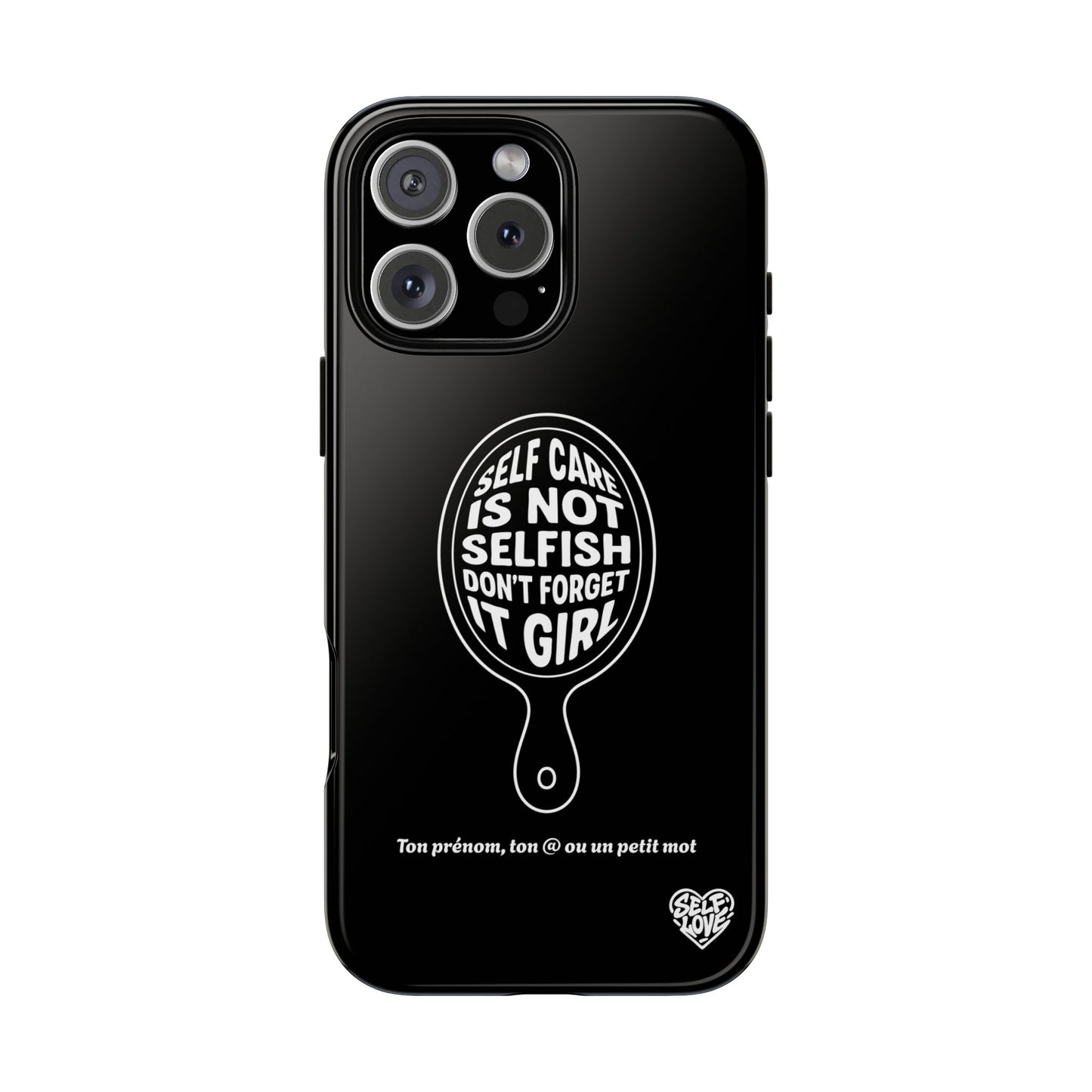 Self Care - Coque iPhone (noir)