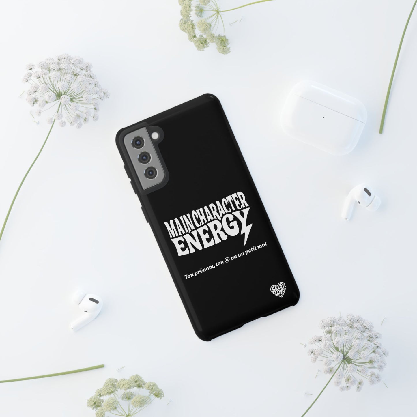 Main Character Energy - Coque Samsung (noir)