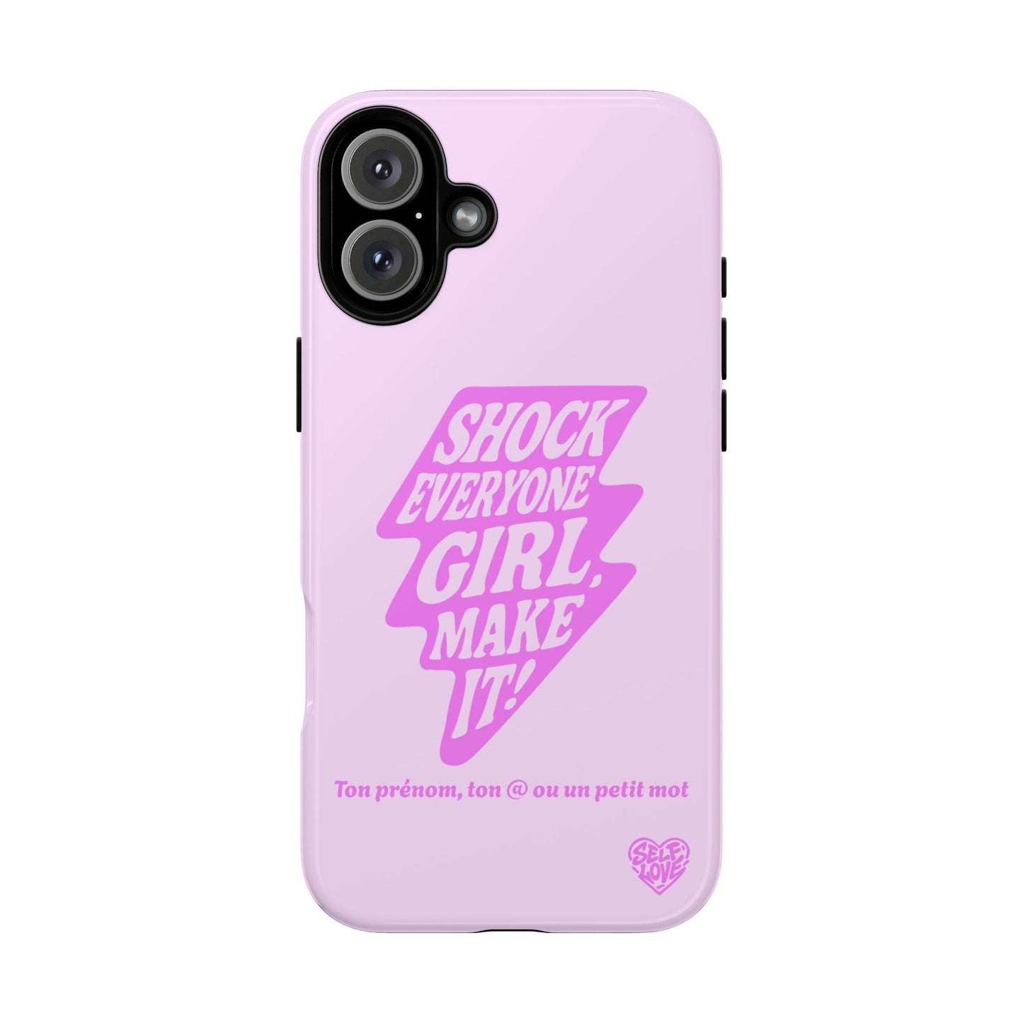 Shock Everyone - Coque iPhone (rose)