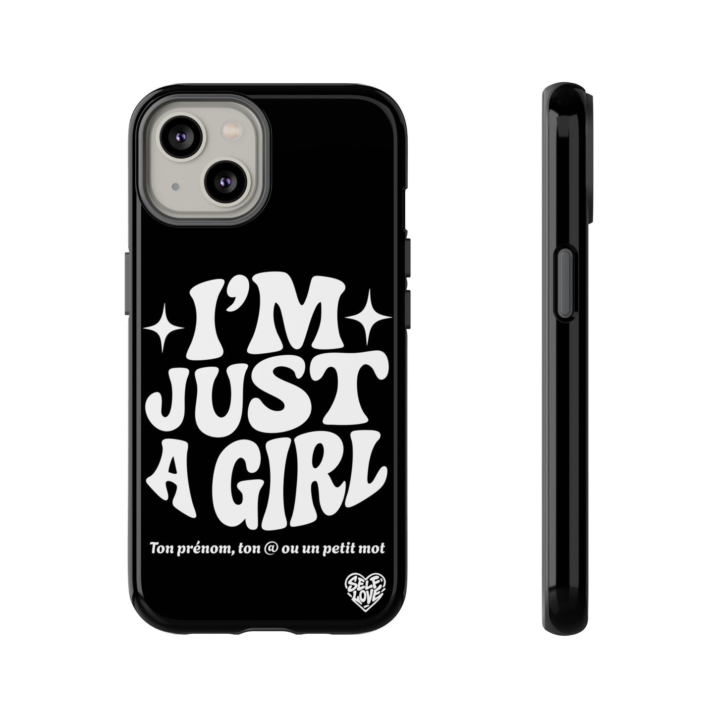 Im Just A Girl - Coque iPhone (noir)