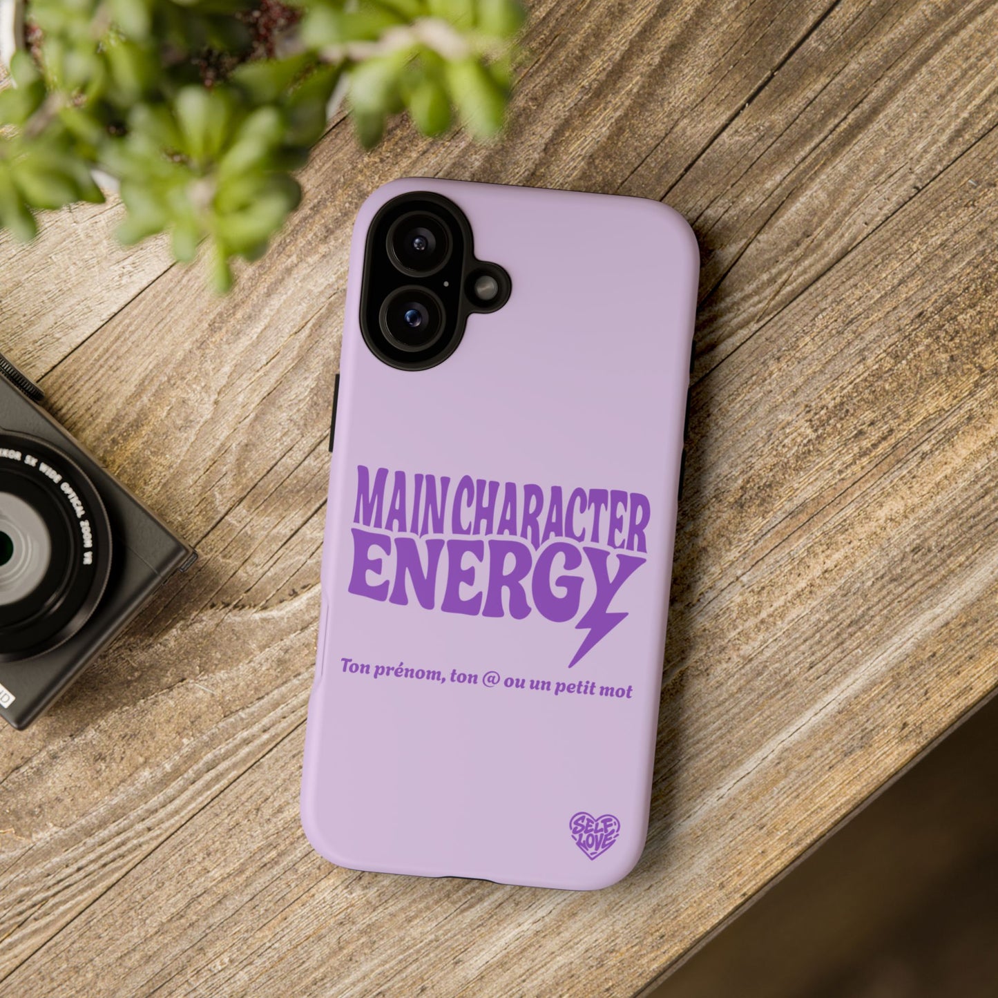 Main Character Energy - Coque iPhone (violet)