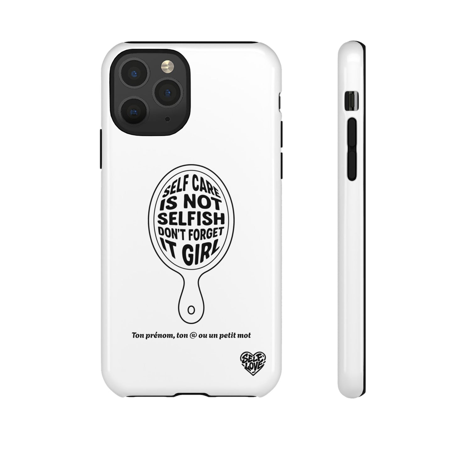 Self Care - Coque iPhone (blanc)