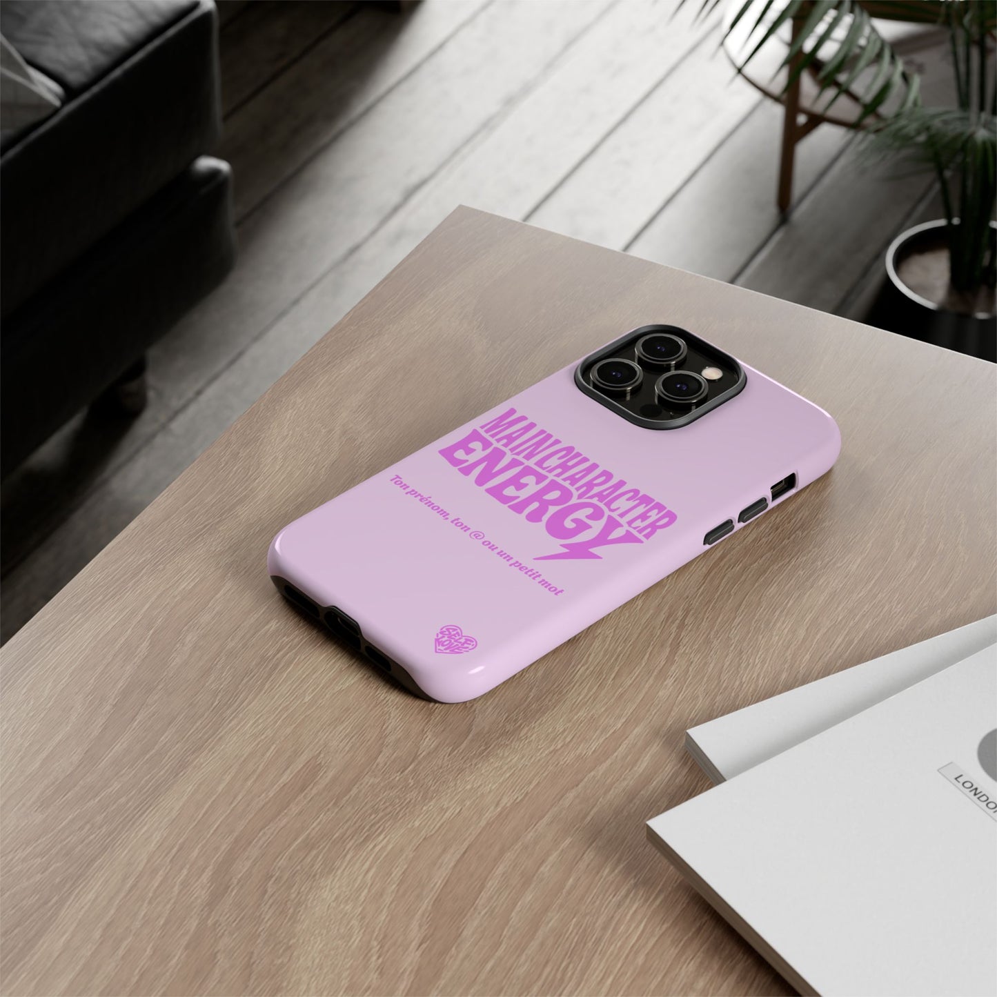 Main Character Energy - Coque iPhone (rose)