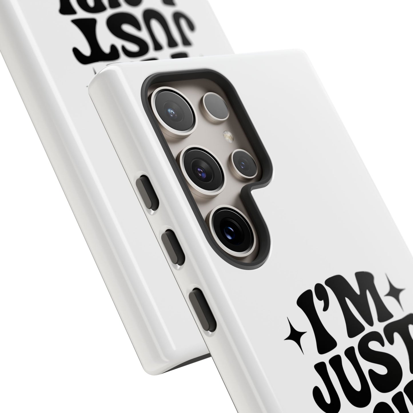 Im Just A Girl - Coque Samsung (blanc)