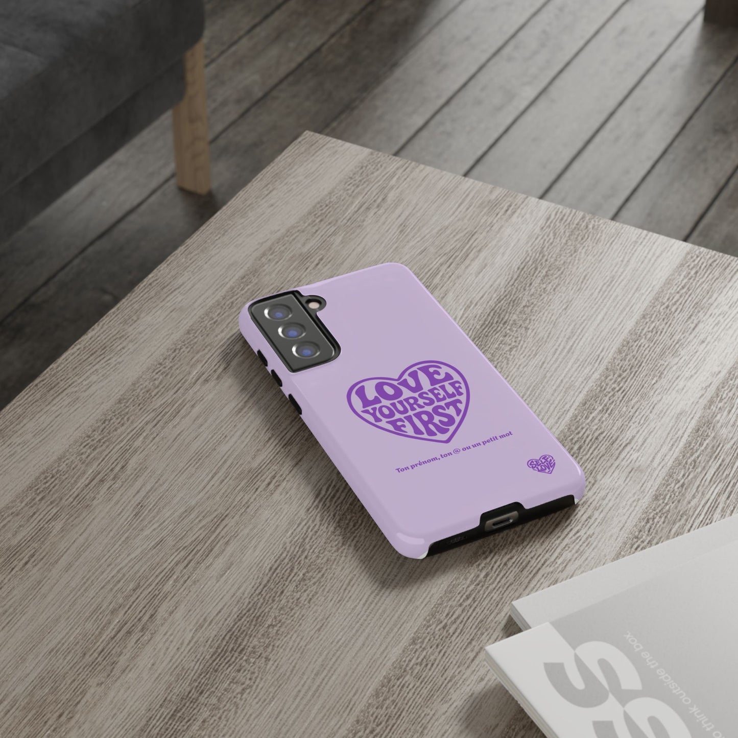 Love Yourself First - Coque Samsung (violet)