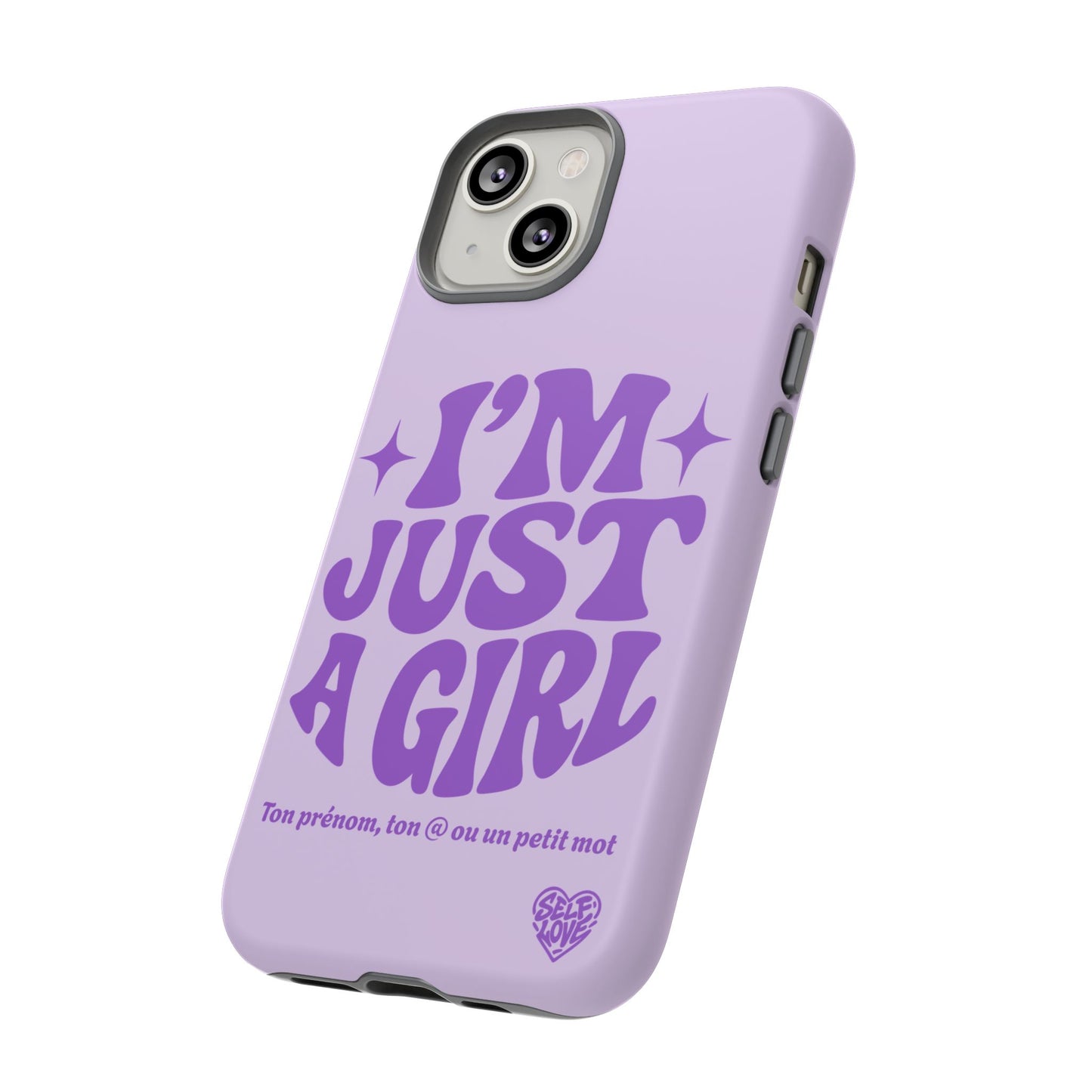 Im Just A Girl - Coque iPhone (violet)