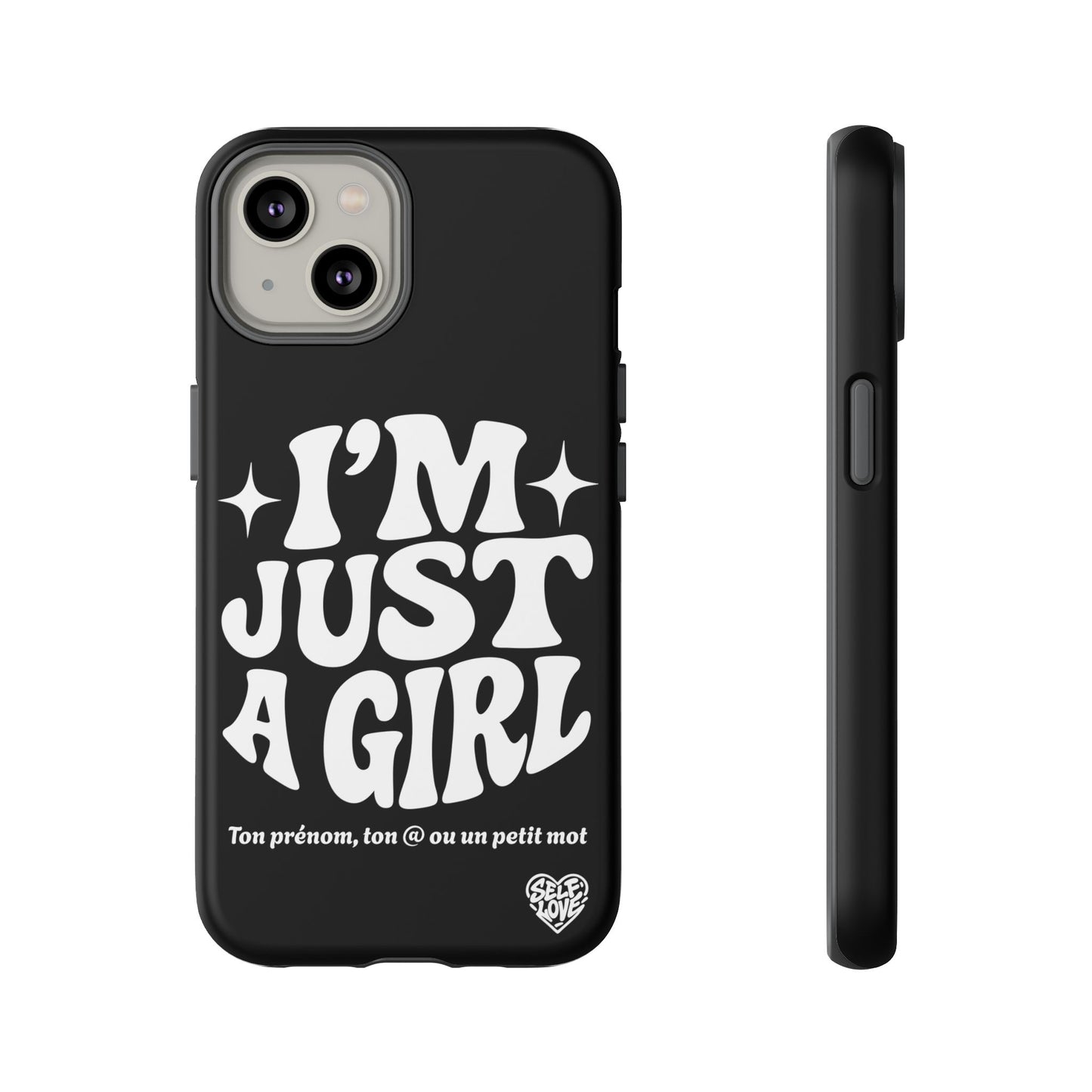 Im Just A Girl - Coque iPhone (noir)