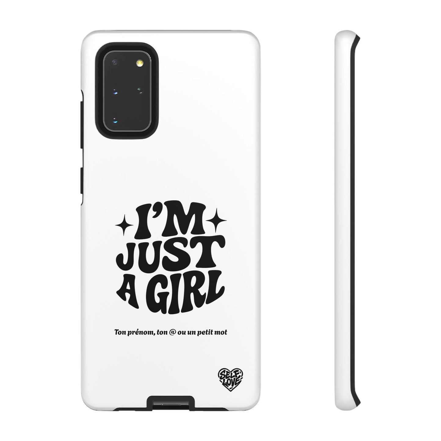 Im Just A Girl - Coque Samsung (blanc)