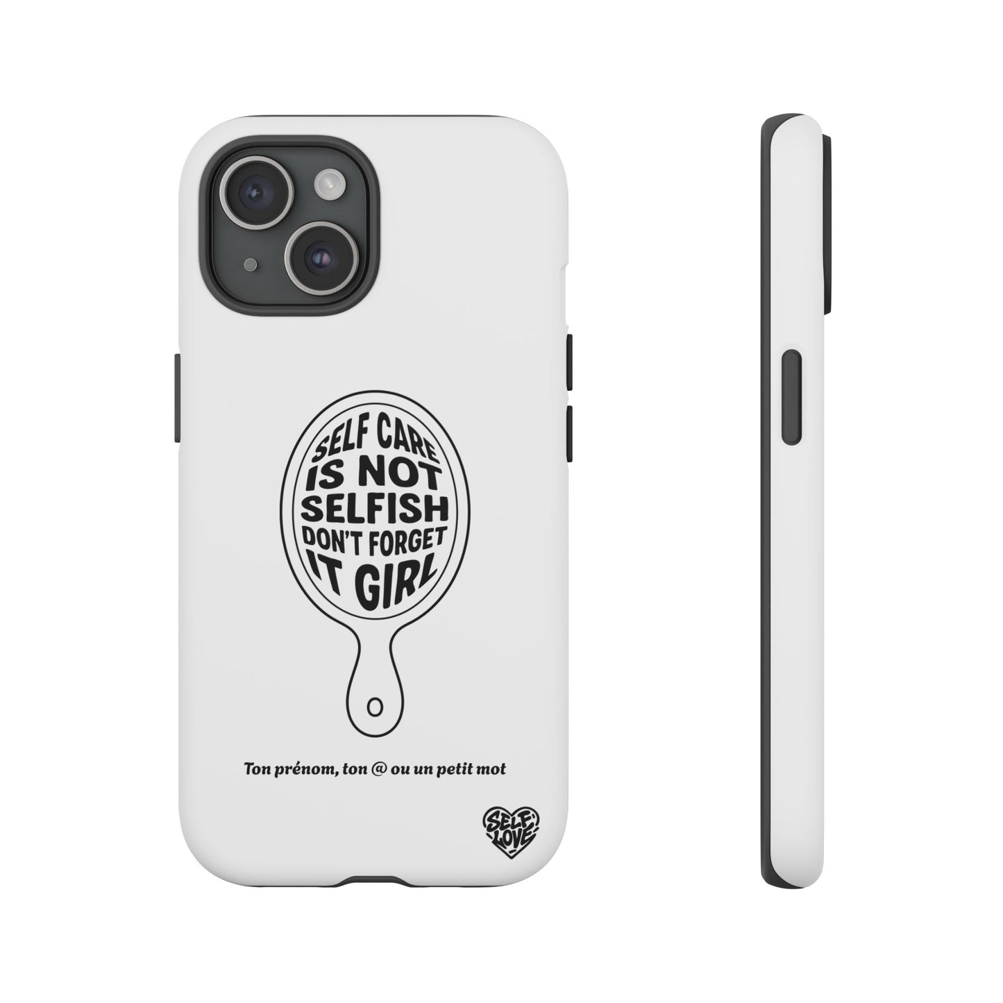 Self Care - Coque iPhone (blanc)