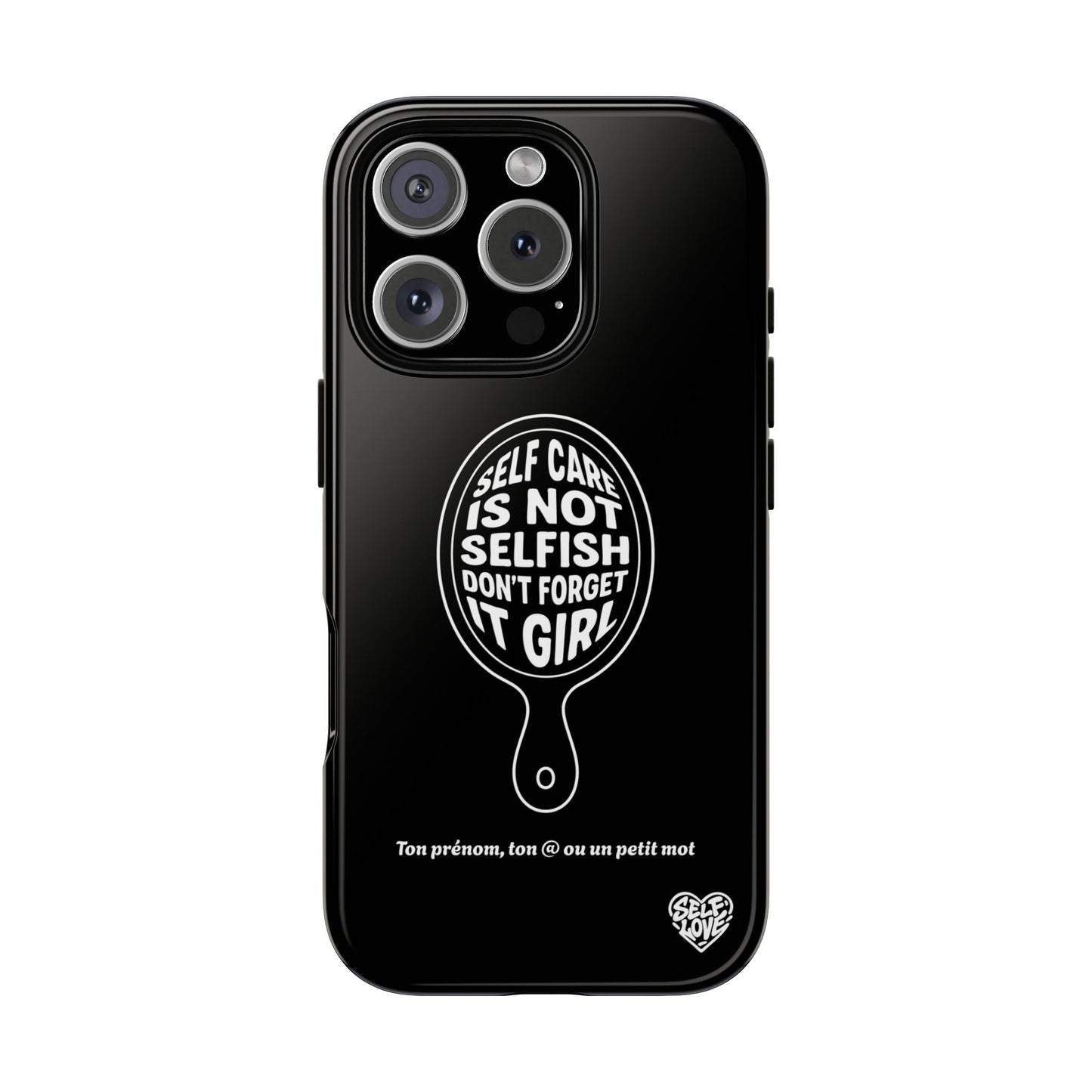 Self Care - Coque iPhone (noir)