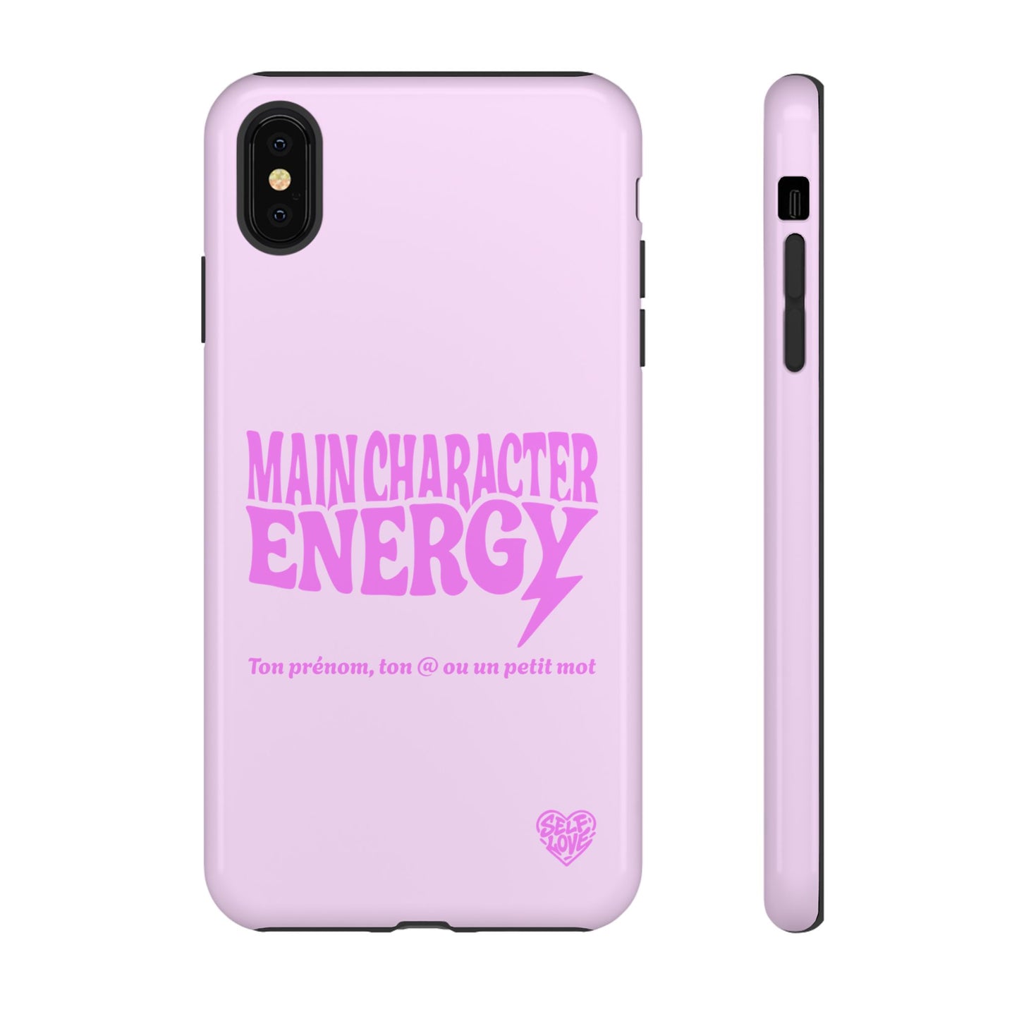 Main Character Energy - Coque iPhone (rose)