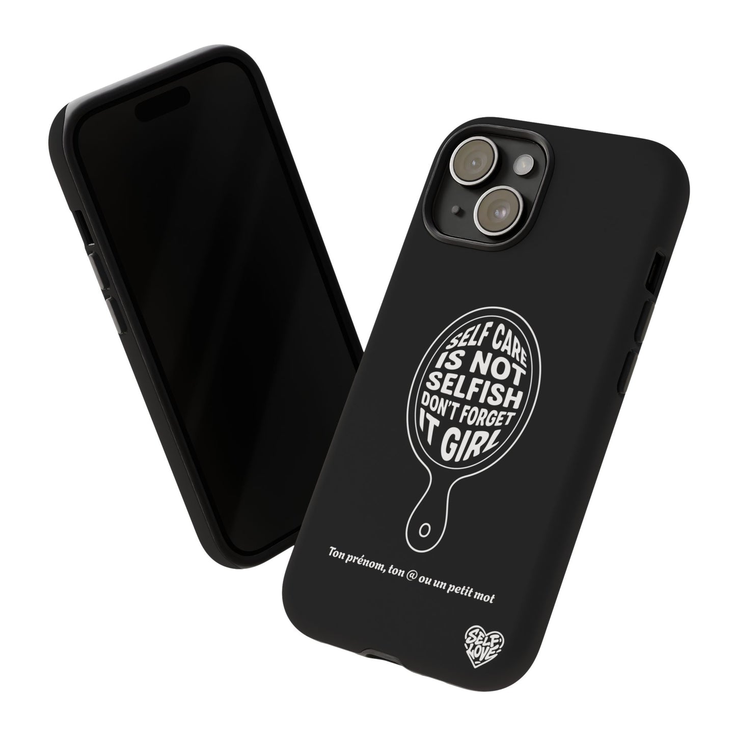 Self Care - Coque iPhone (noir)
