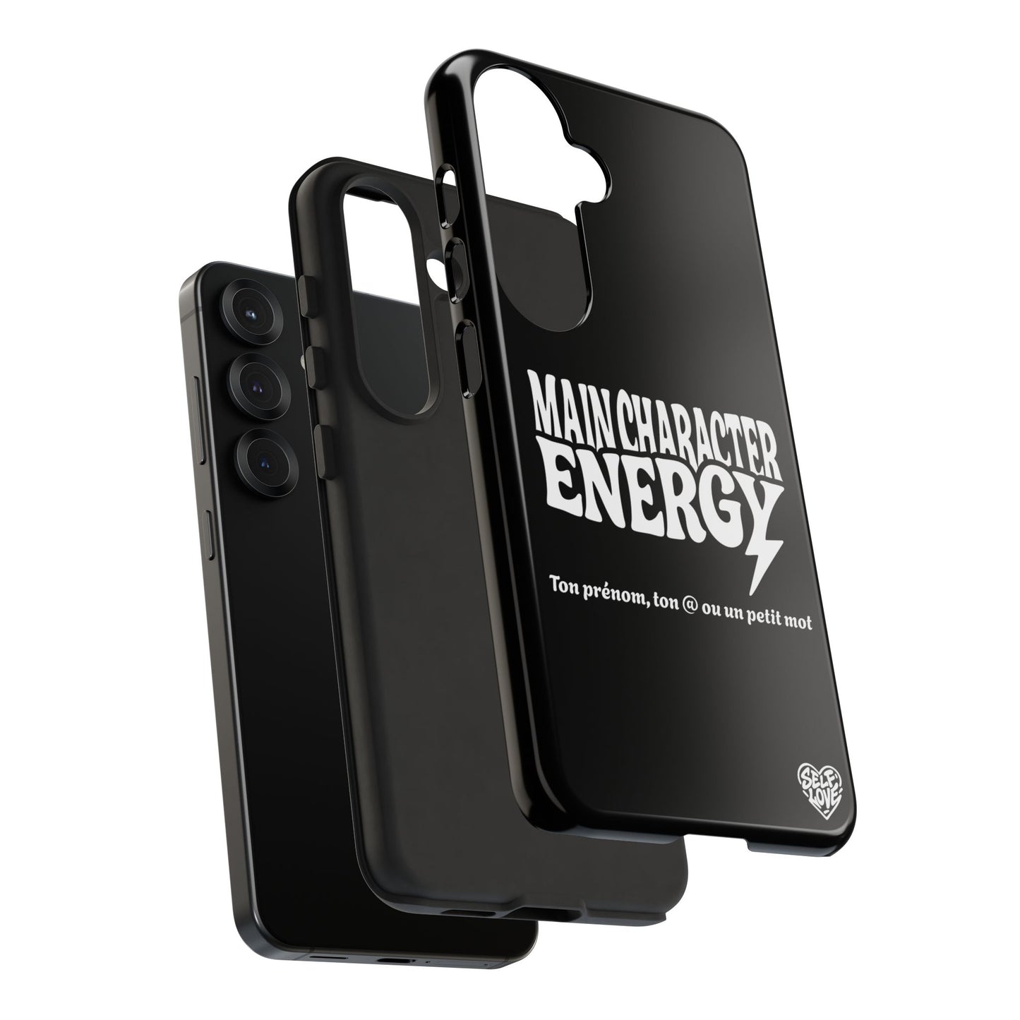 Main Character Energy - Coque Samsung (noir)