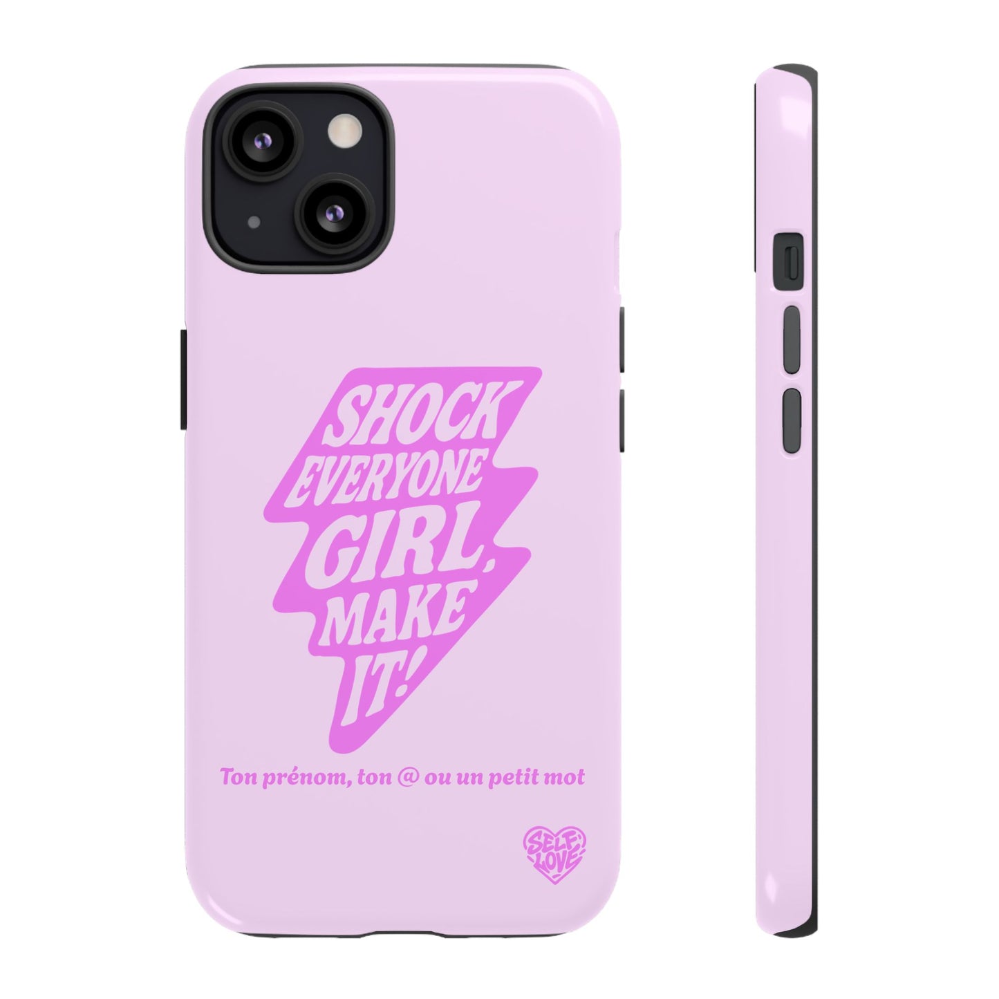 Shock Everyone - Coque iPhone (rose)
