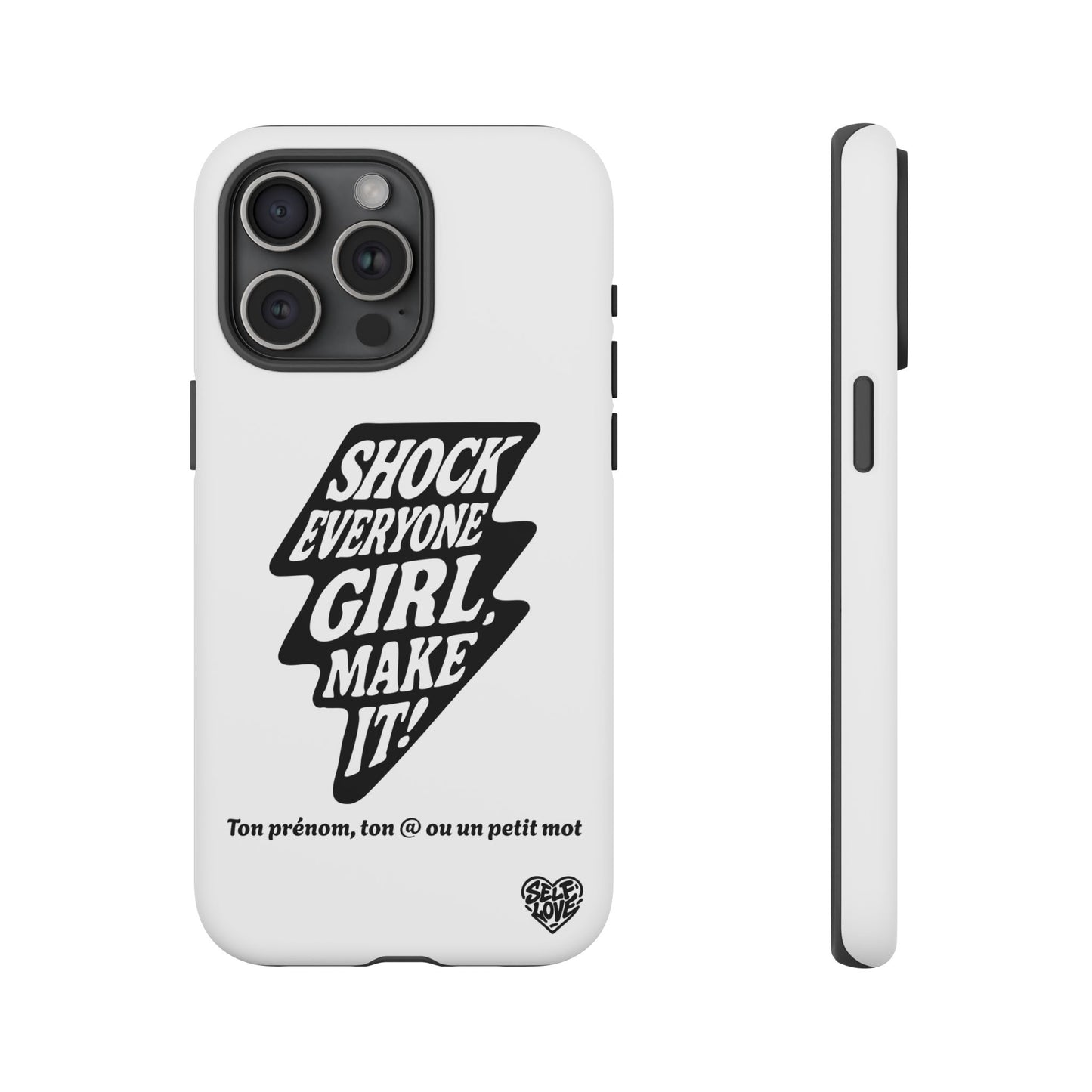 Shock Everyone - Coque iPhone (blanc)
