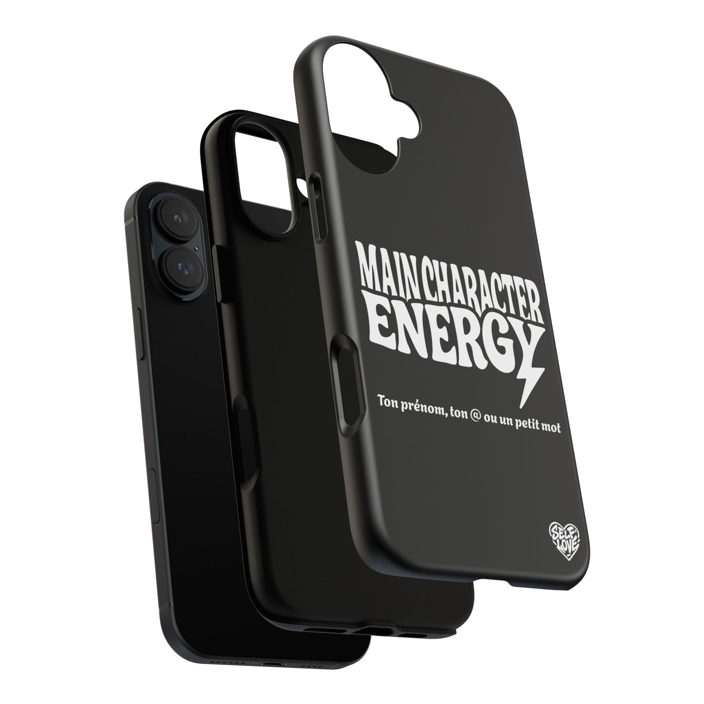 Main Character Energy - Coque iPhone (noir)