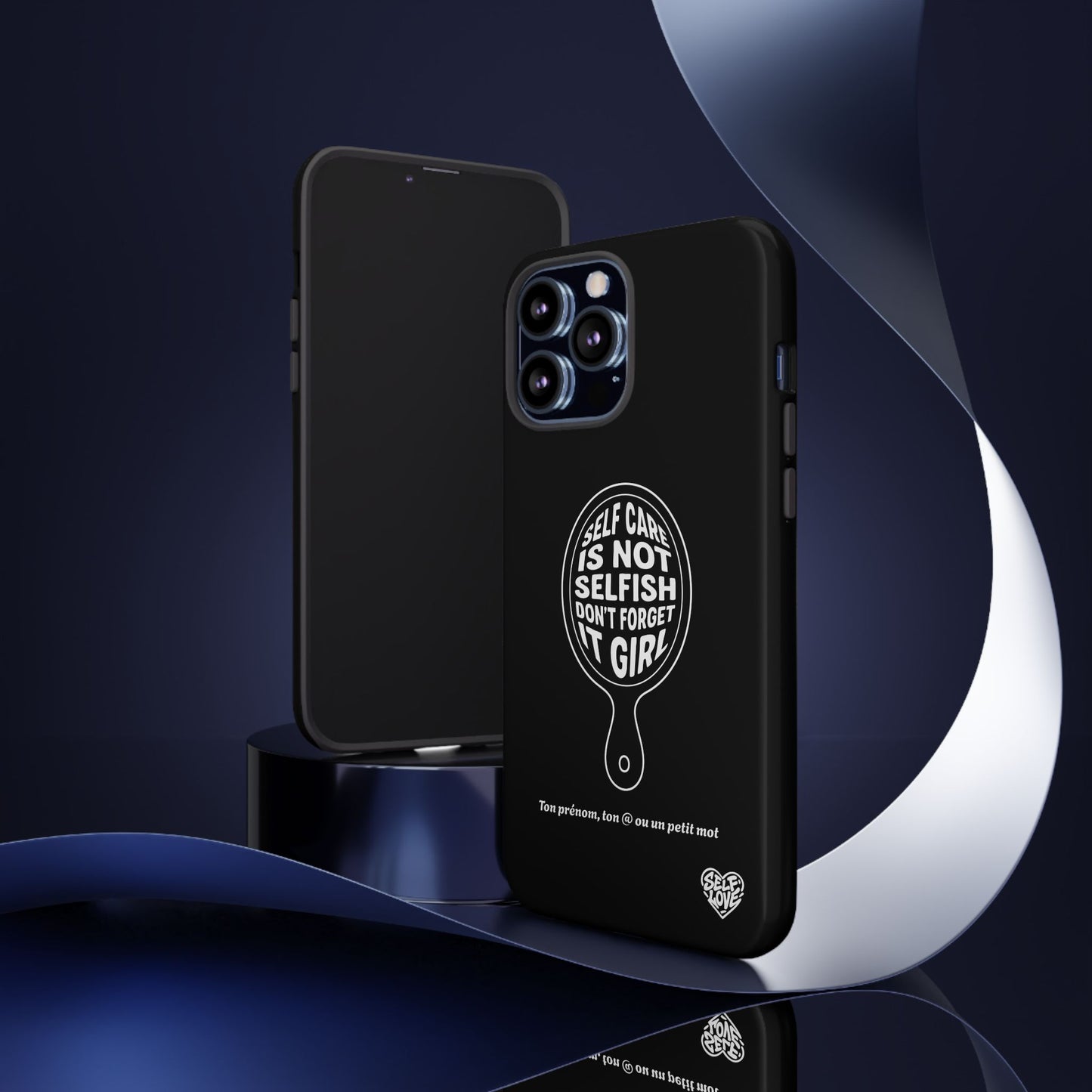 Self Care - Coque iPhone (noir)